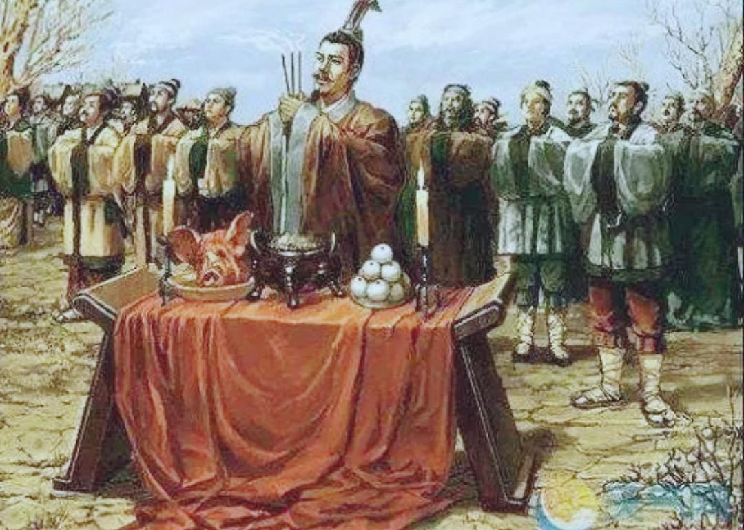 商汤求雨感动上天
一、故事背景
 商朝刚建立不久，天下连续大旱，庄稼全死、河水干