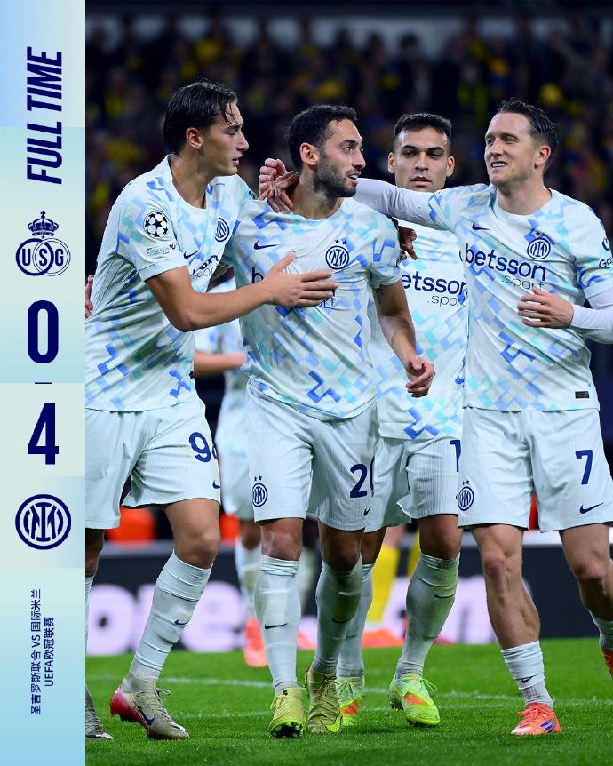 罗马体育报：
国际米兰继续高歌猛进。在对阵圣吉罗斯联队的比赛中，蓝黑军团实现了联