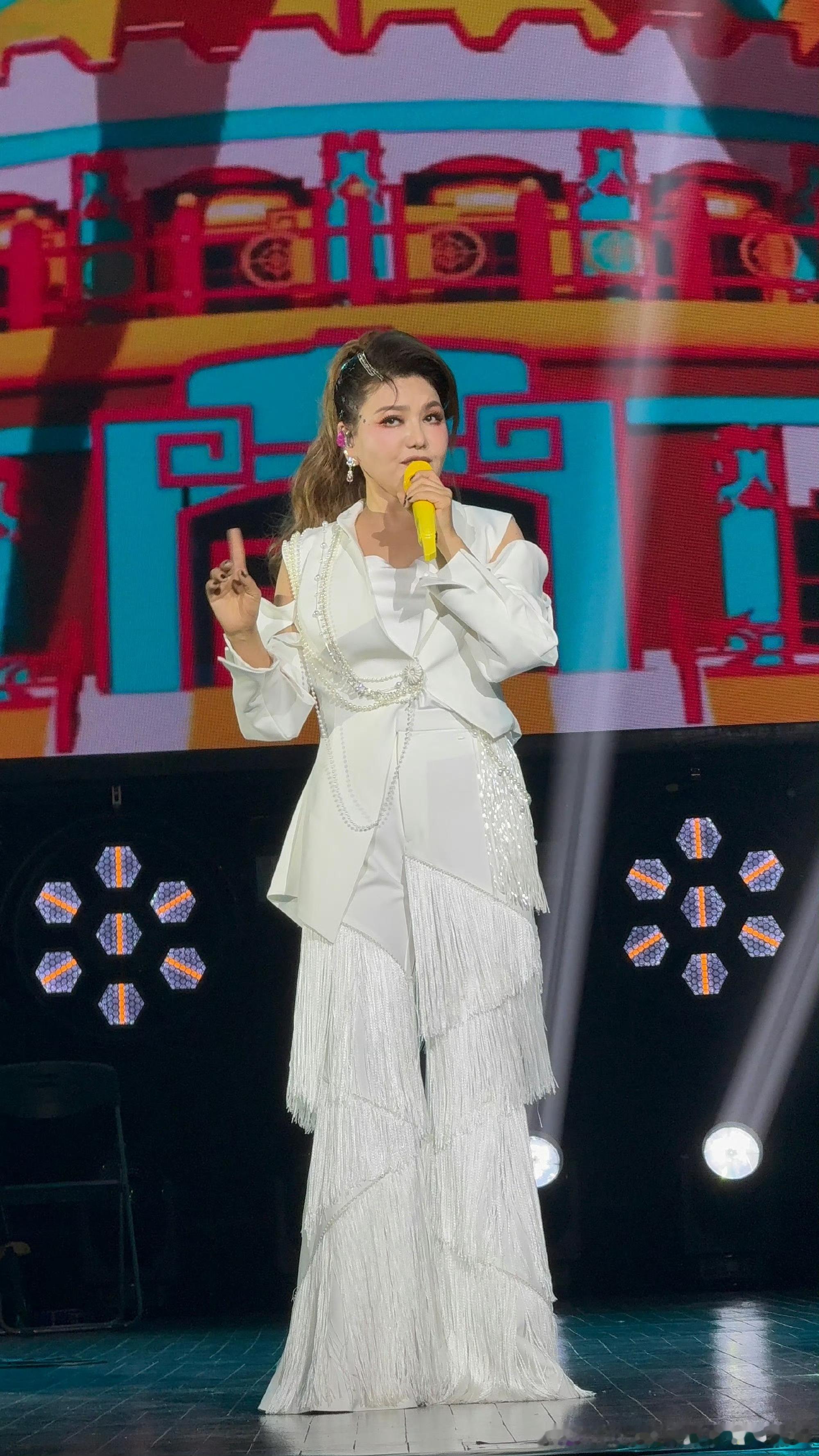 乌兰图雅演唱会应援浪漫紫海别人家演唱会是星海，我家小图雅在冰城搞出一片浪漫紫海，