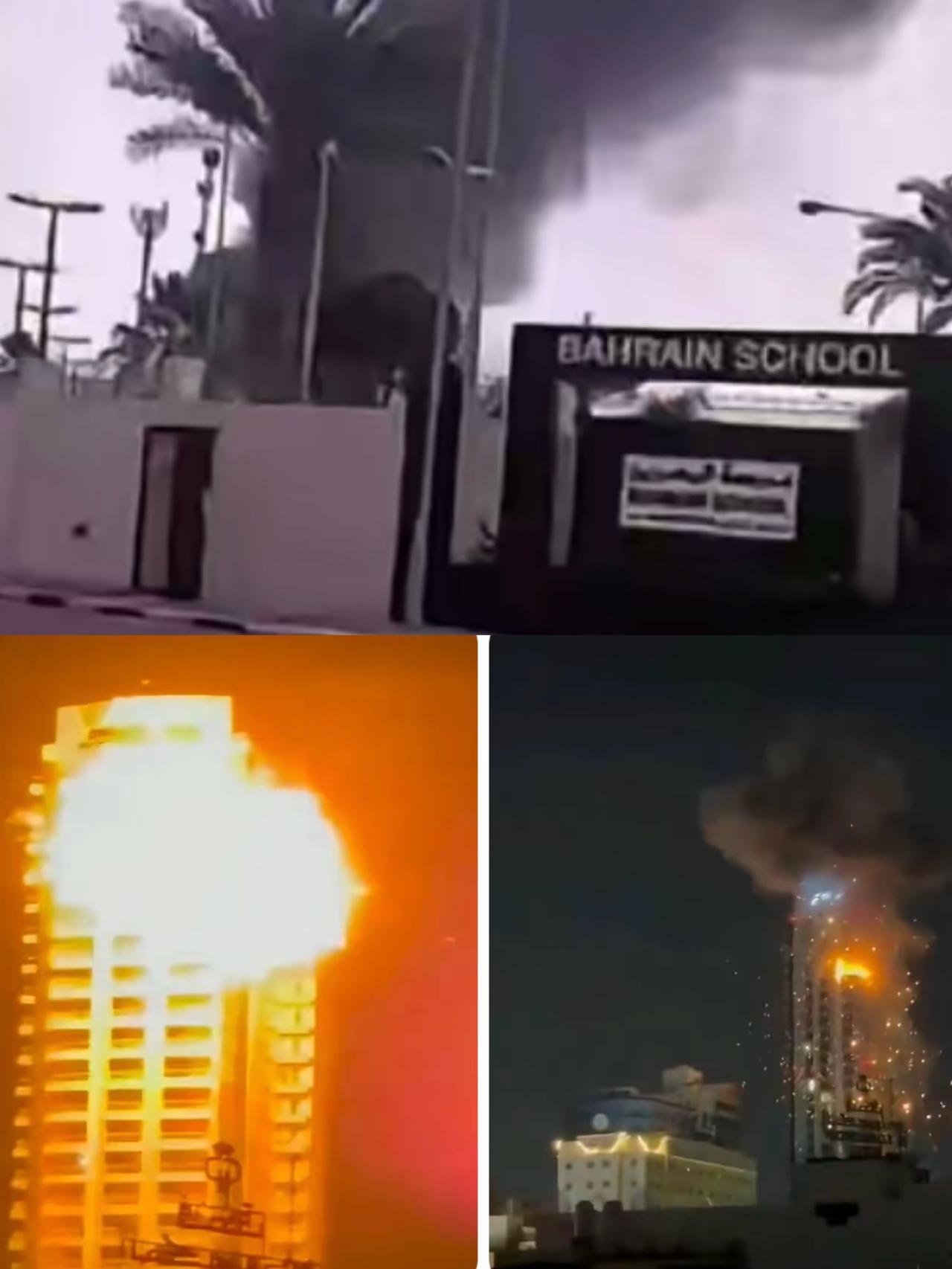 伊朗 IRIB新闻称，伊朗“小摩托”击中巴林首都麦纳麦的Grand Air 酒店