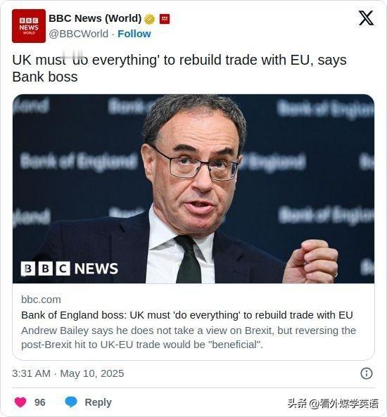 ▶ UK must 'do everything' to rebuild tra