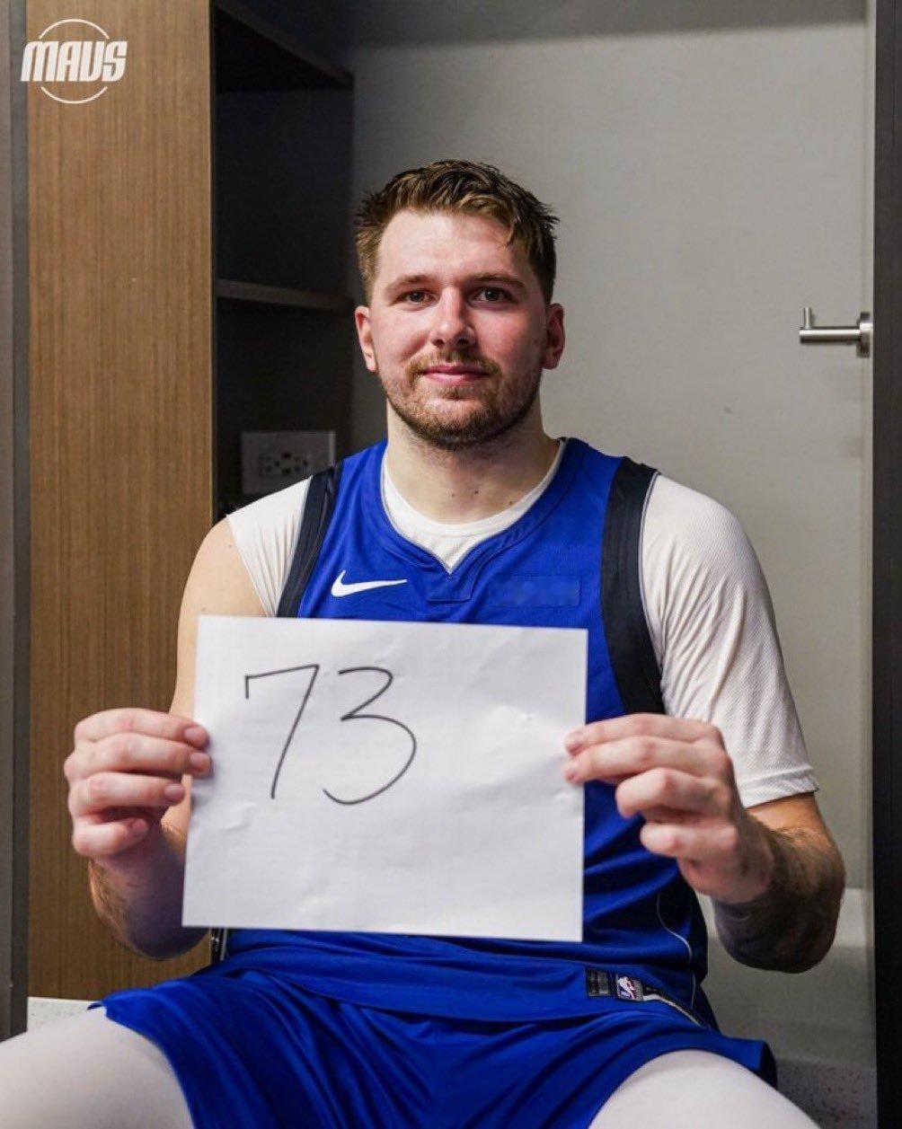 见证历史！东契奇这一场创造了多少纪录：——73分是东契奇的生涯最高分——73分是