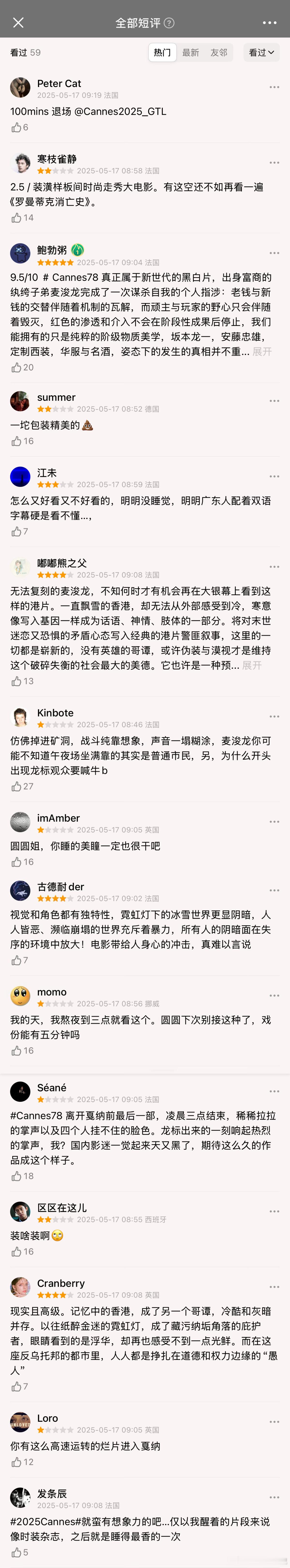 风林火山首映 内网外网都有的评价就是：这个午夜睡得很香甜……🤯 ​​​