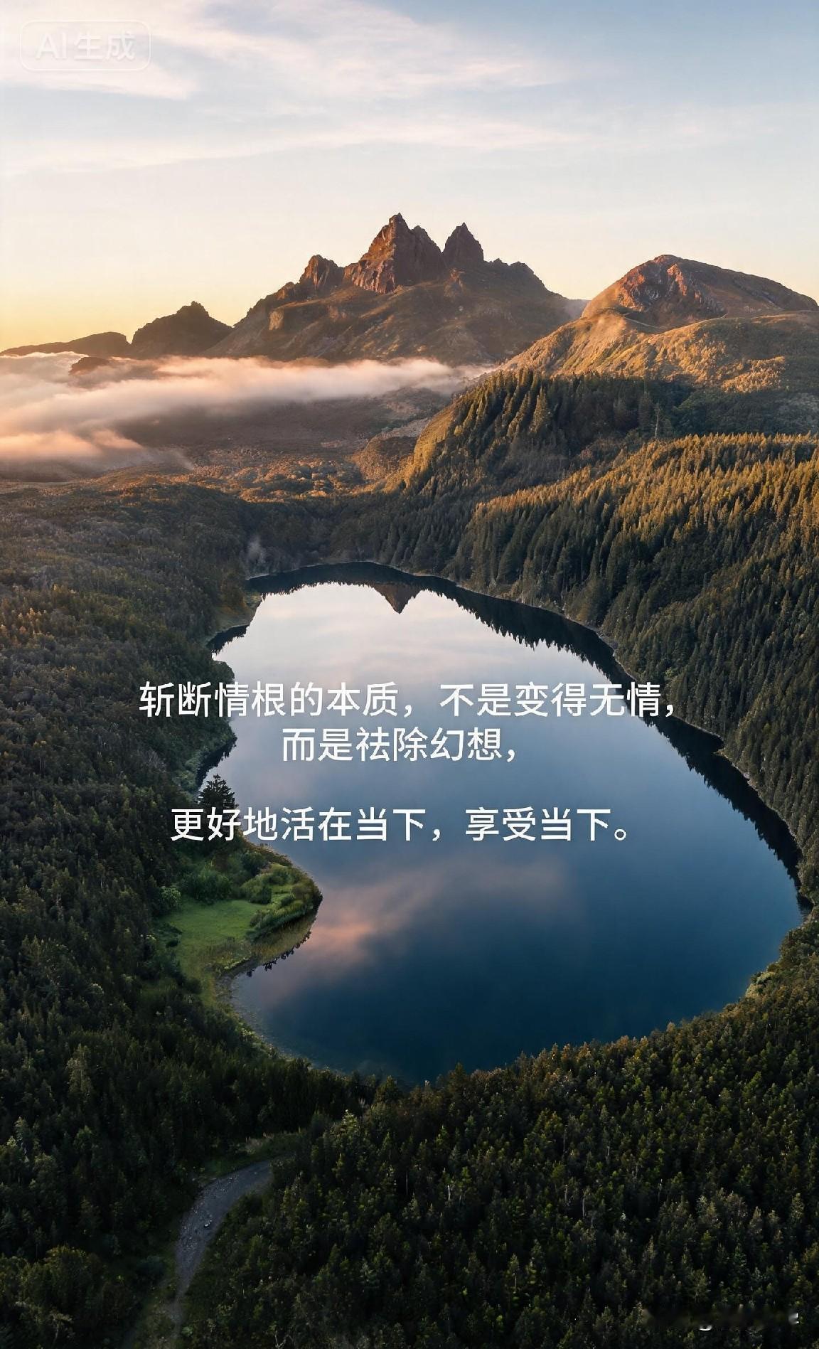斩断情根的本质，不是变得无情，而是祛除幻想，更好地活在当下，享受当下。

你一定