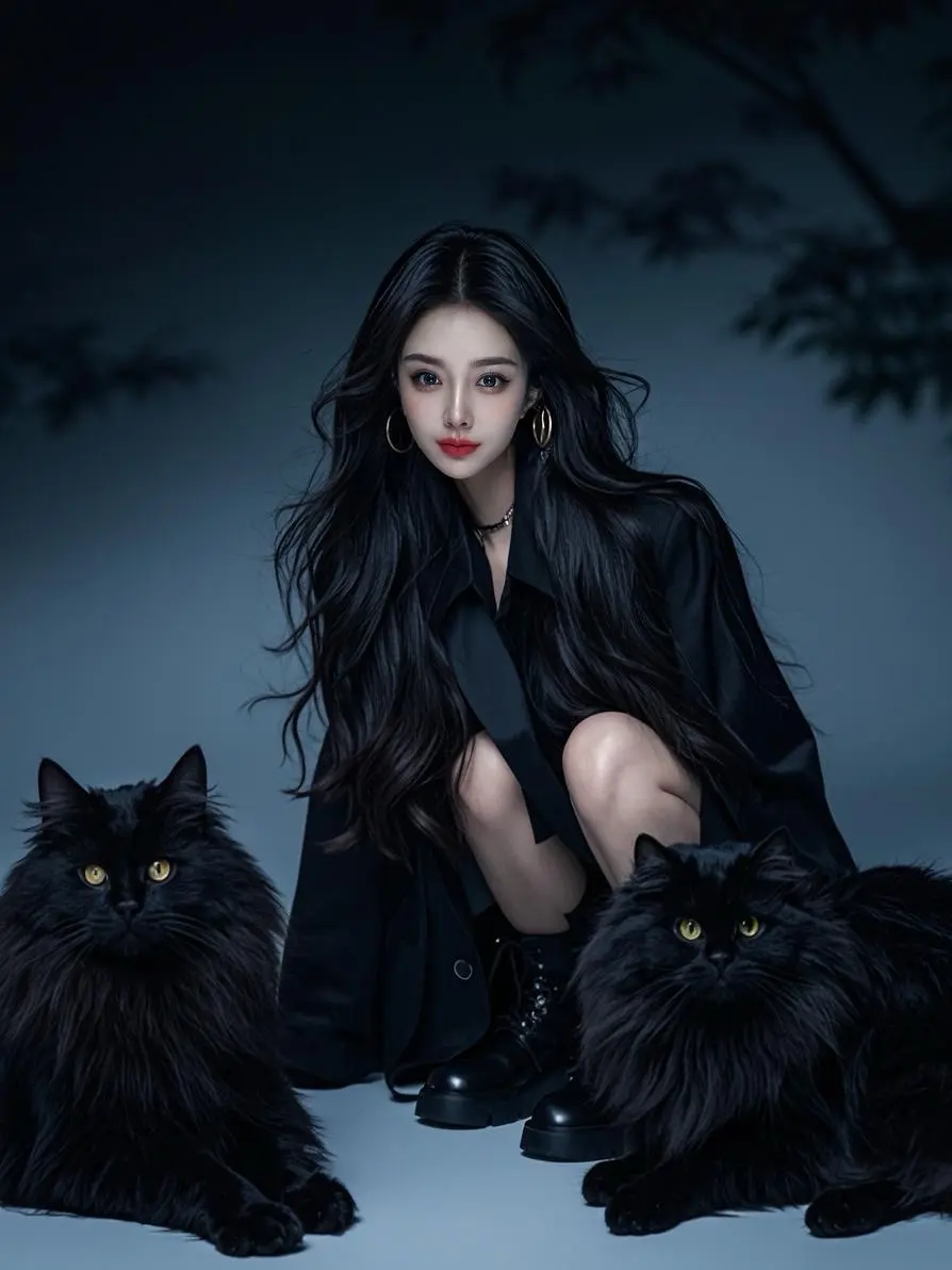 偏爱黑色，够神秘，够妩媚，够尖锐，够穿透人心，能驾驭是气质，驾驭不好别...