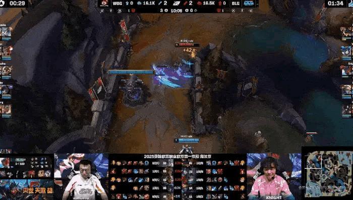 【LPL：很来劲啊，Light卡莎大招突脸Knight打出永恩大招闪现】LPL：