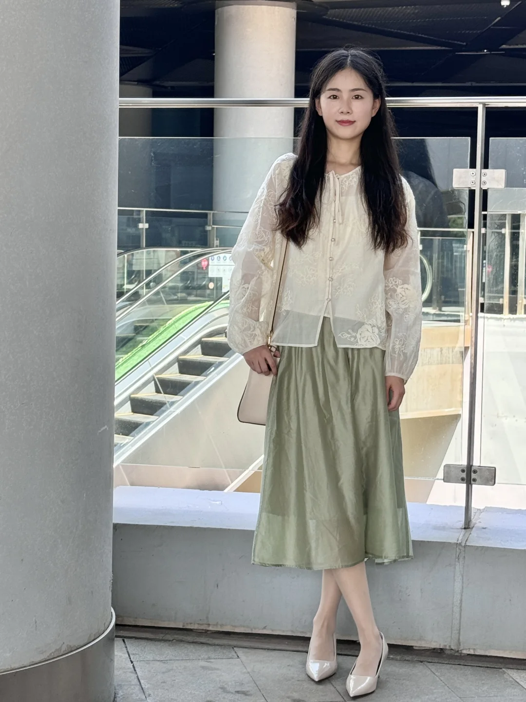 夏天 婉约气质穿搭💚 | 97年大专老师OOTD