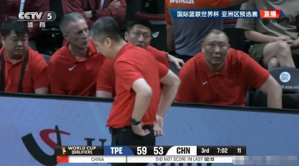 中国男篮主帅郭士强真是手足无措！在今天进行的中国男篮和中国台北男篮的焦点战中，当