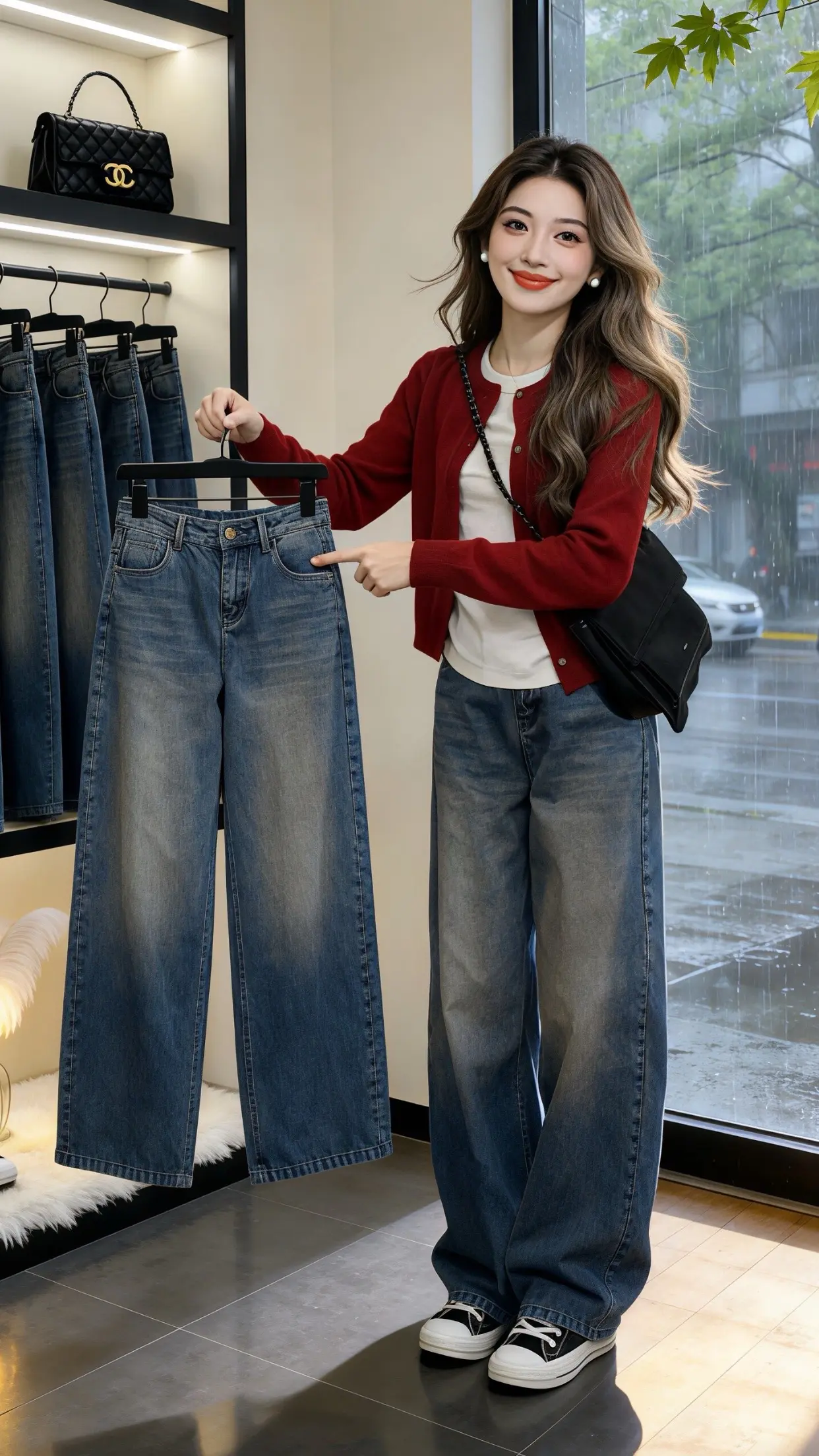 穿出你的chic风 梨型身材必入牛仔裤 怎么将牛仔裤穿出高级感 春款上...