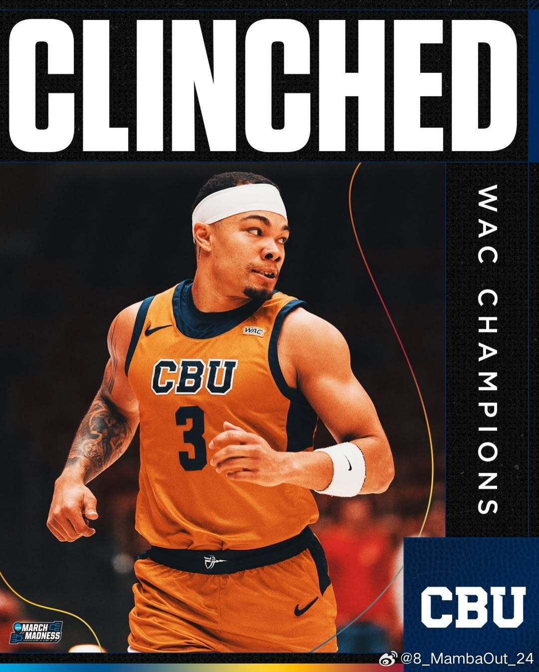 加州浸会大学(California Baptist University)夺得W