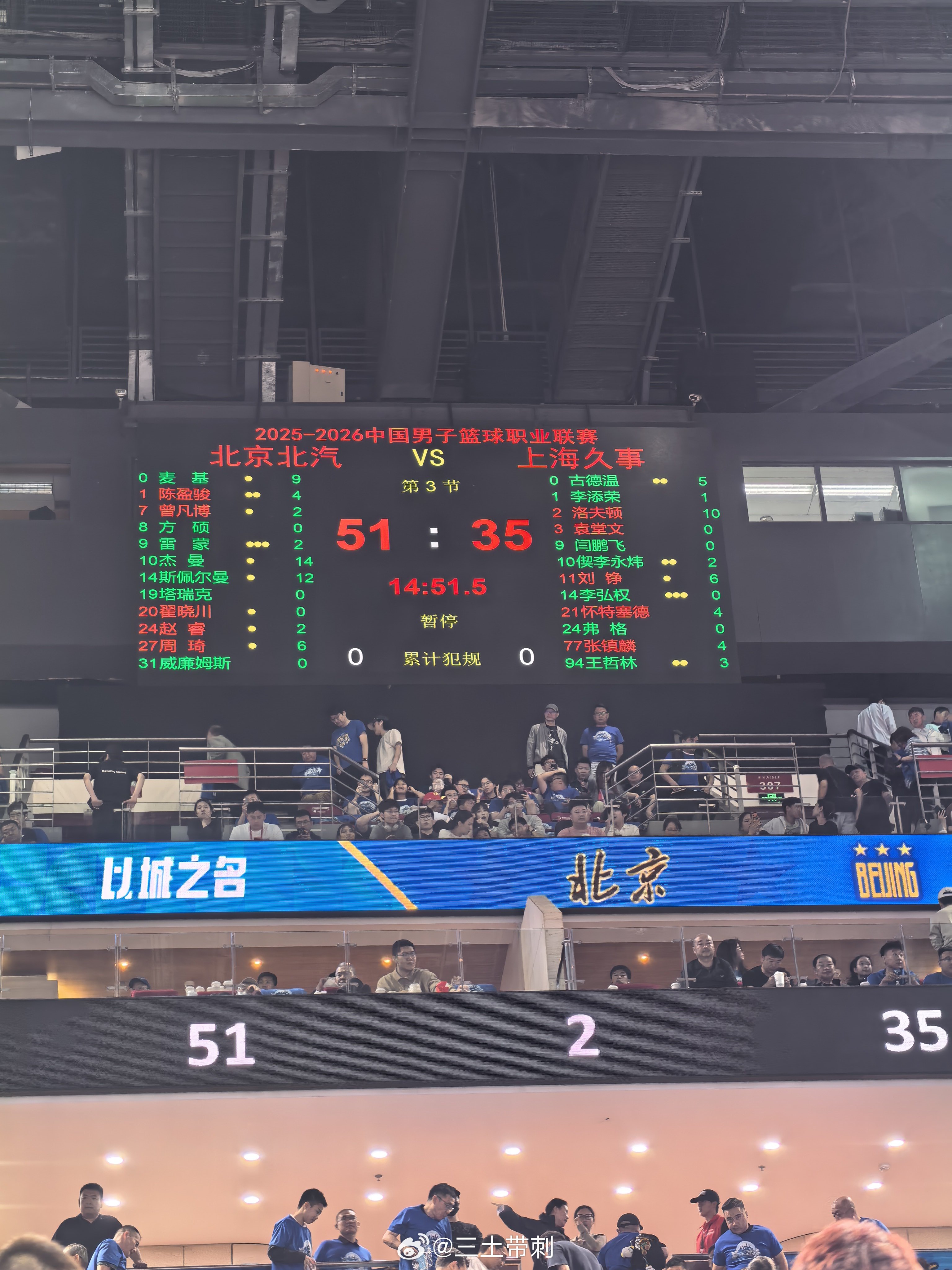 cba季后赛CBA 你们两个队到底什么水平？ 北京·五棵松
