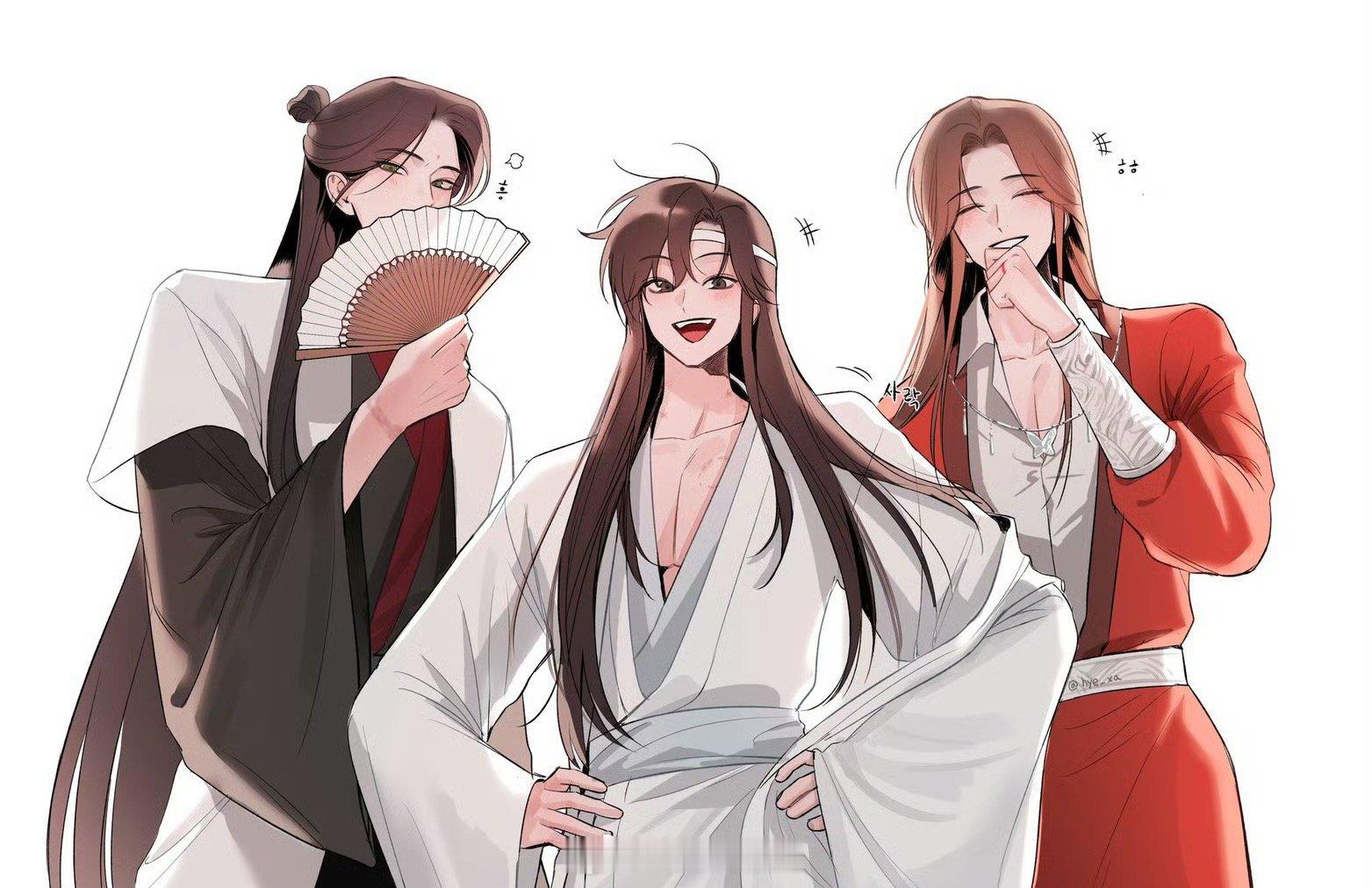 “我乃姑苏蓝氏蓝忘机，旁边是我的大哥和三弟”x：hye_xa ​​​