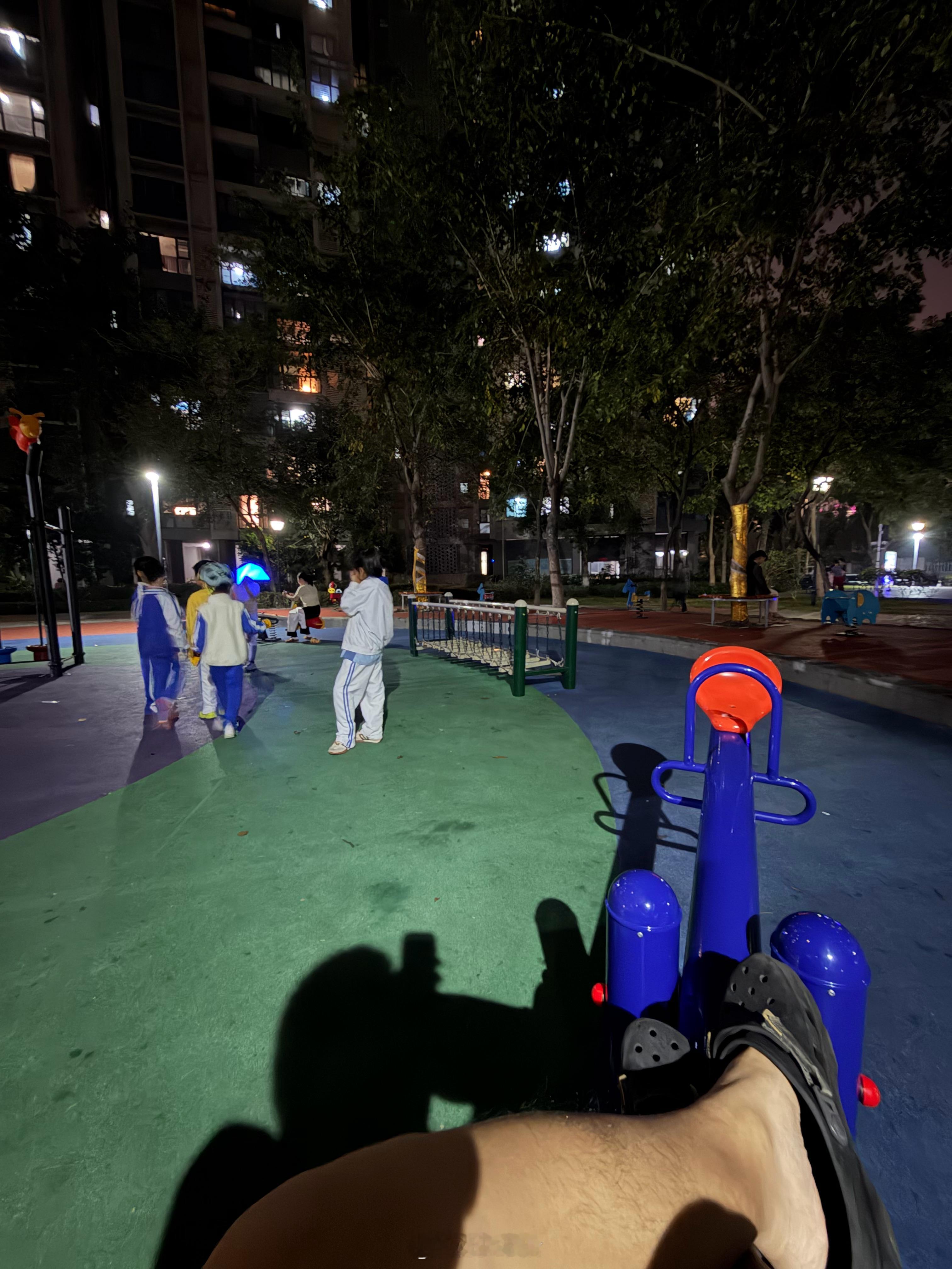 真大人了，怎么还跟小学生抢跷跷板玩 深圳·深航假日名居