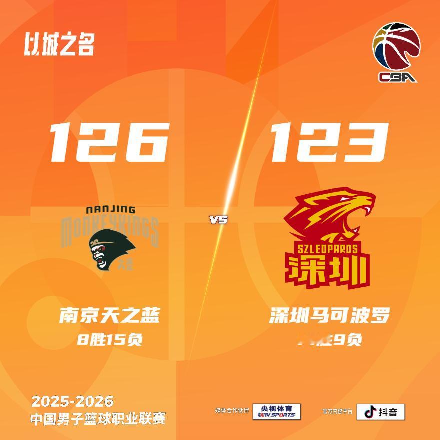 南京天之蓝 126-123 深圳马可波罗 同曦男篮vs深圳男篮
南京天之蓝：汉兹