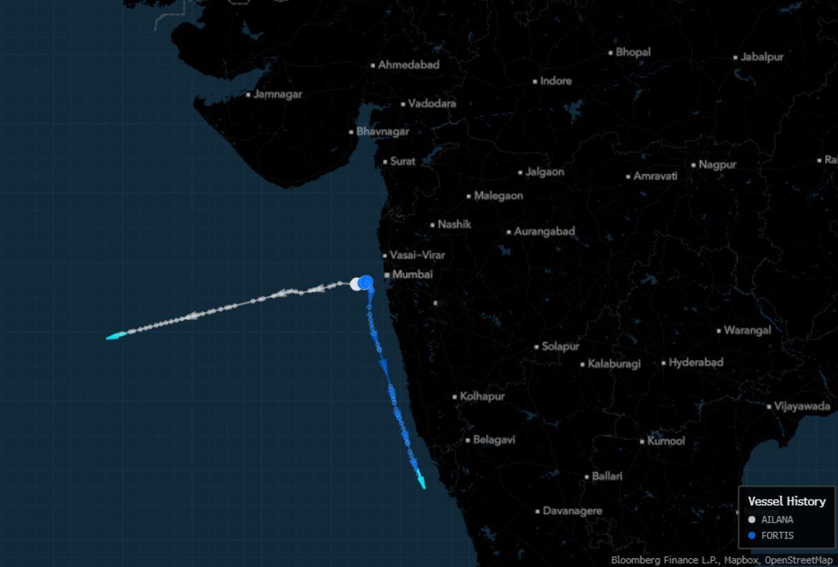 运载俄罗斯石油的船只罕见驶离印度海域，因贸易关系紧张