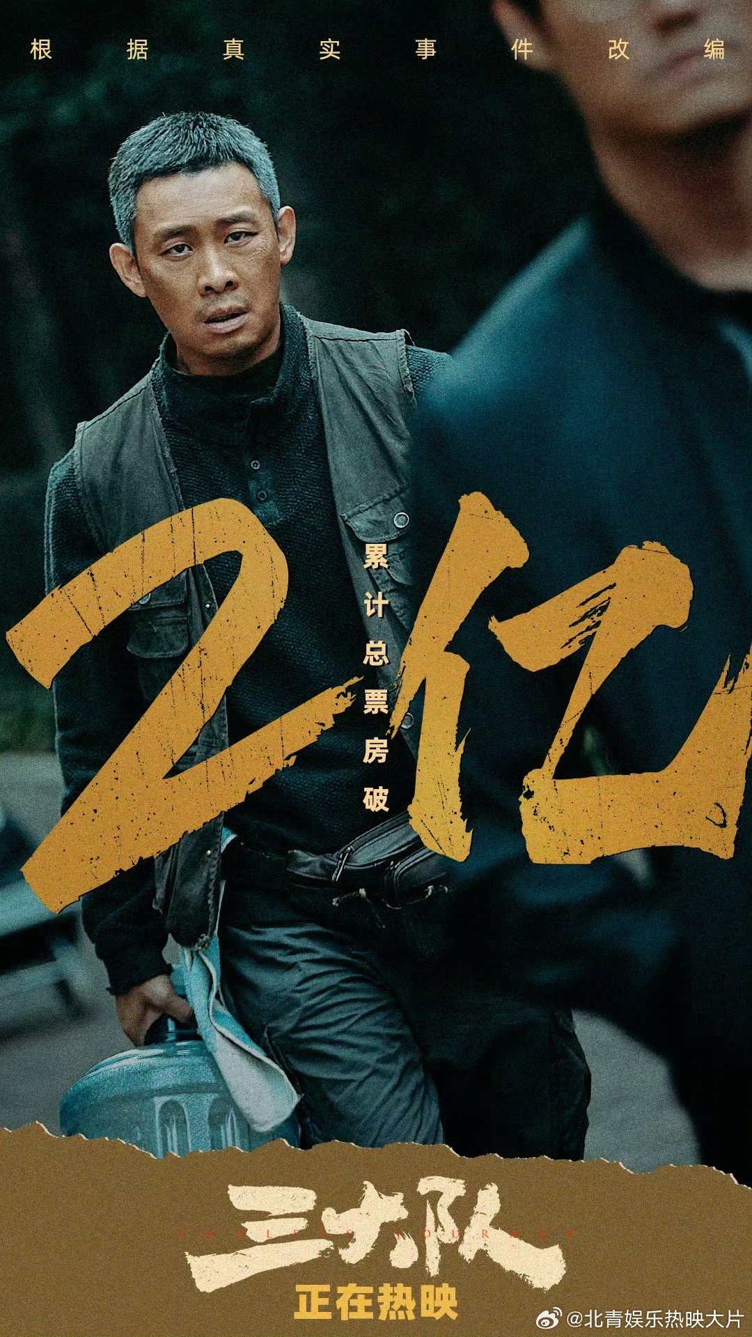 #三大队票房破2亿# 电影《三大队》上映3天 ，总票房破2亿 [good] ​​
