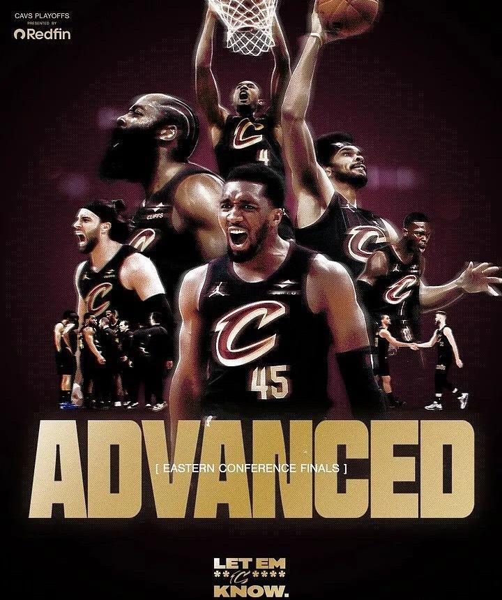 NBA季后赛东部半决赛迎来一场抢七大战，骑士客场125-94大胜活塞，大比分4-
