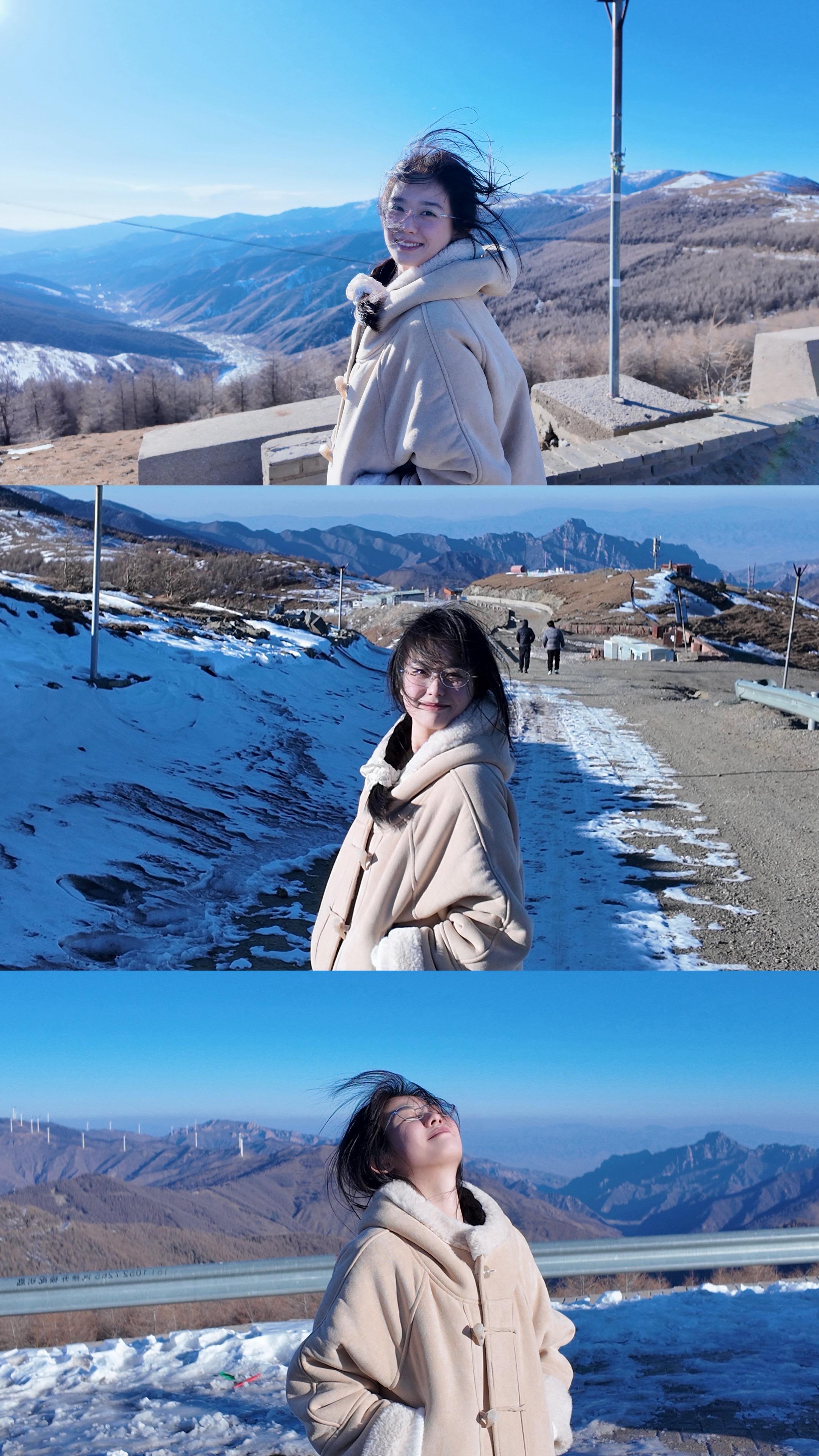 看到五台山的雪咯