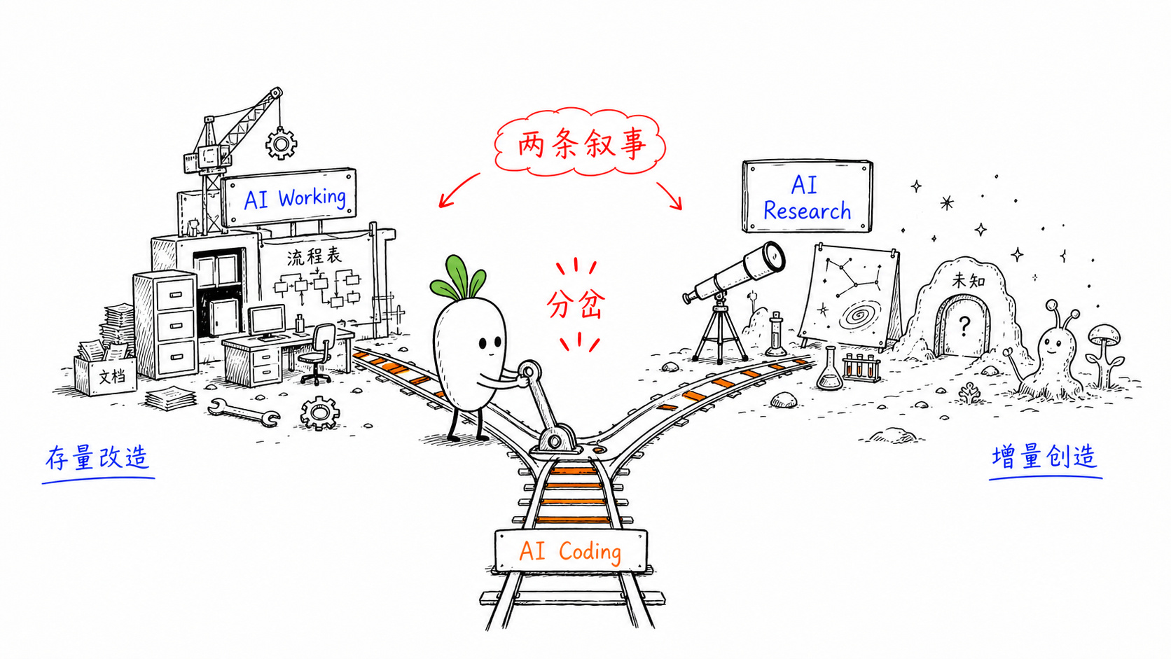 AI叙事的两个方向——国产大厂从AI Coding转向AI Working国外大