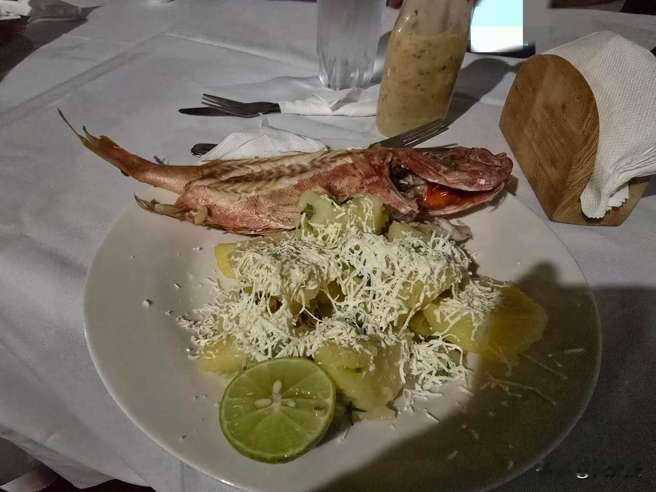 委内瑞拉挨着加勒比海边的一个村子
村民海钓，钓的鱼🐡
这一盘鱼
前方记者发来报