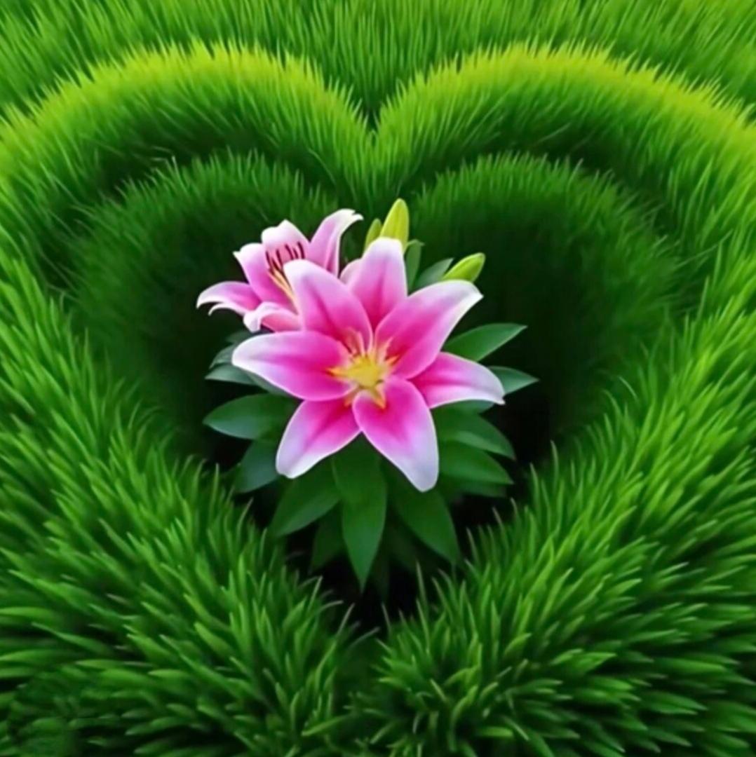 美图欣赏：盛景如心 
看图说话：
心似莲花开，
情如绿意浓。
自然风景美，
诗画