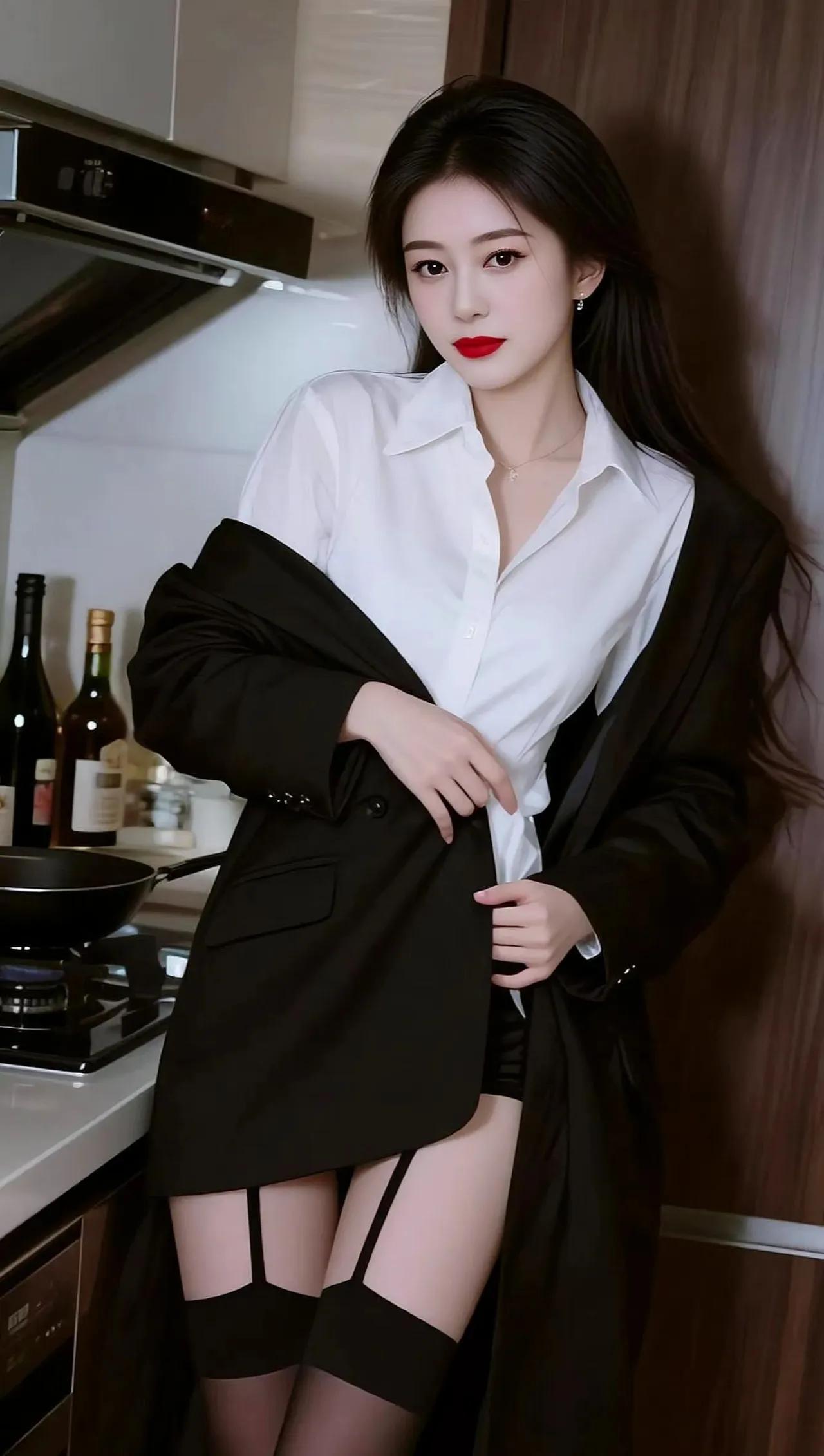 都市女郎的性感诱惑，黑白配穿搭，尽显时尚魅力！