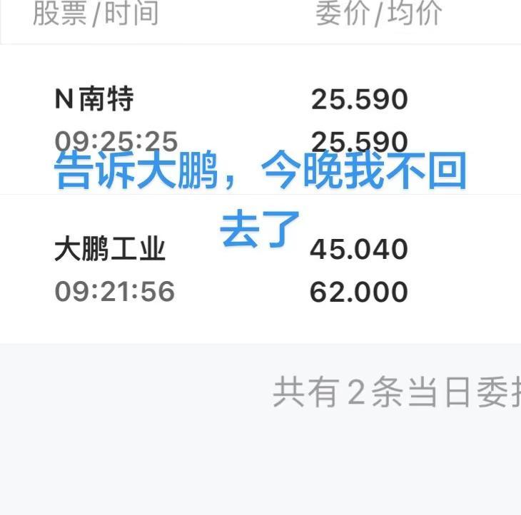 和鹏妹说一声，今晚我不回去了！
