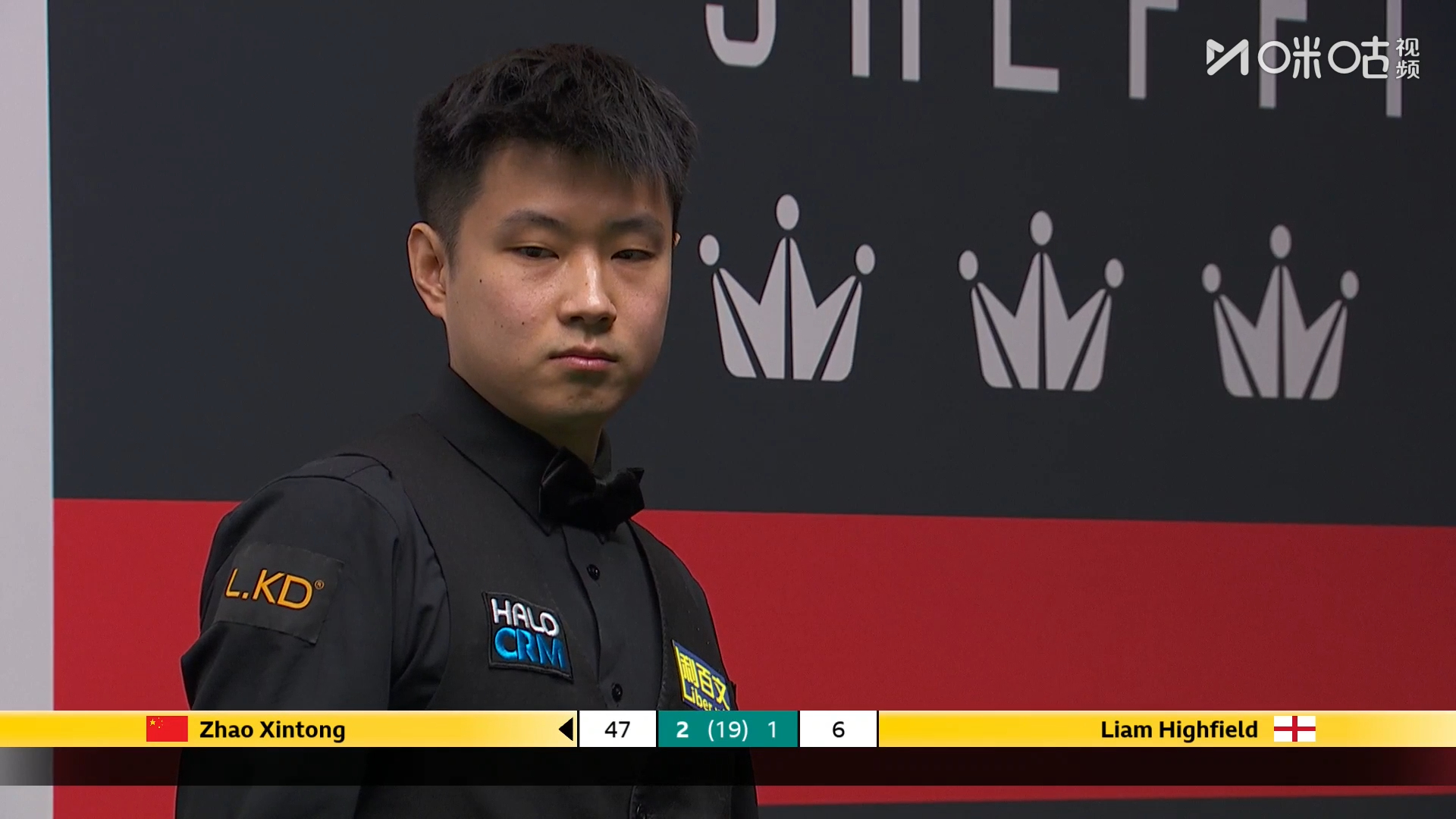 #赵心童3比1领先海菲尔德##赵心童2026世锦赛首杆破百#🎱2026斯诺克世