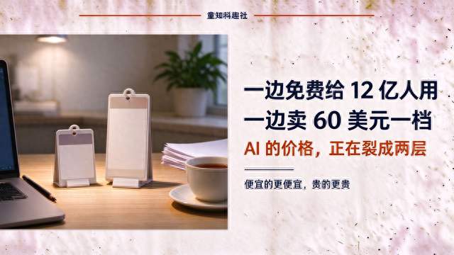 12亿人免费用，有人却卖60美元一档：AI要涨还是要跌