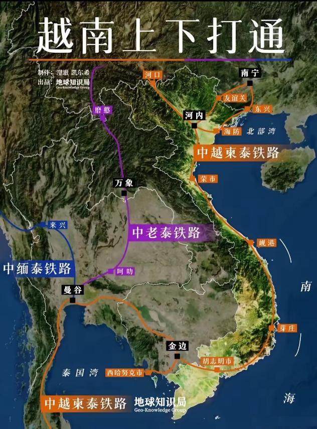 越南已经全方位无死角的彻底慌了！南北高铁一整套组合拳打完了，中国没上当，越南已经