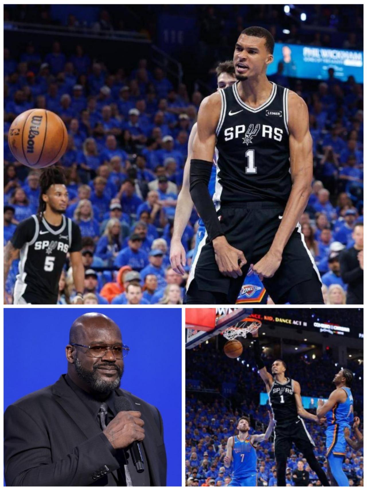 奥尼尔给文班亚马起新外号：蒂姆·罗宾逊。今天（5月20日），NBA史上最具统治力
