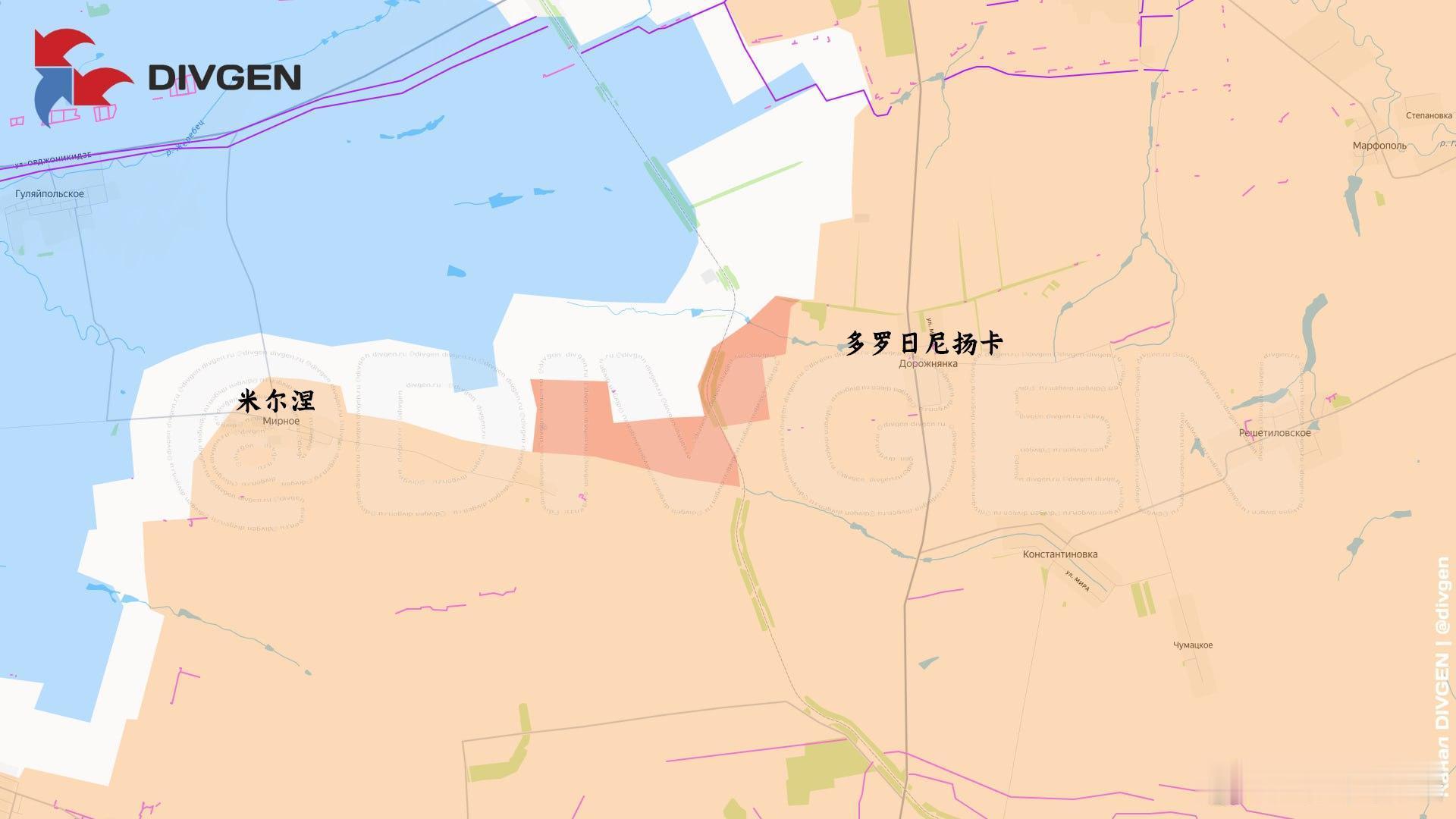 东部集群在老胡下面动了一下来源：DIVGEN 🚩 Карта СВО俄乌局势新