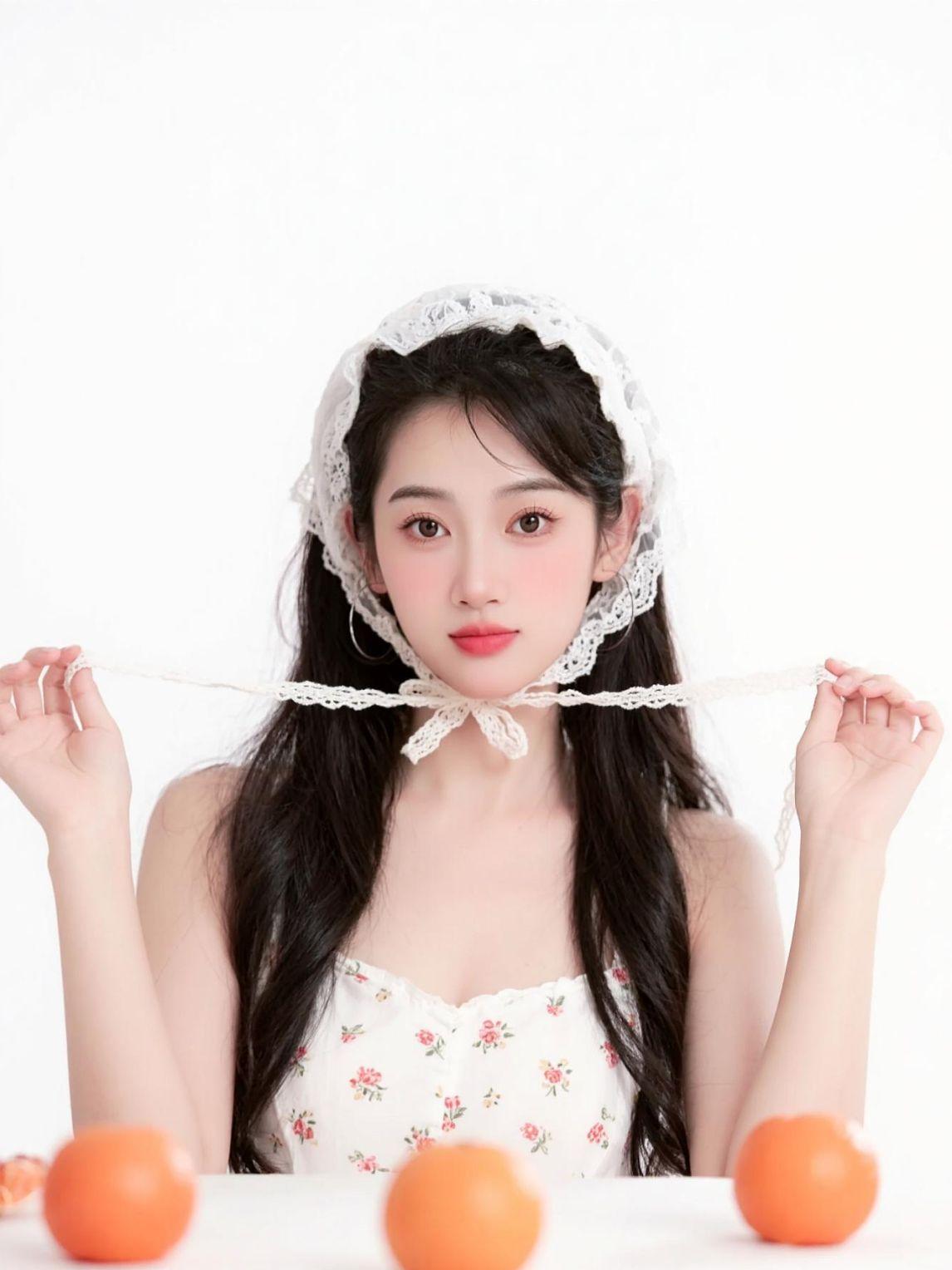 AI蕾丝田园写真 抖音ai创作 俏皮可爱 抖音玩法合伙计划。