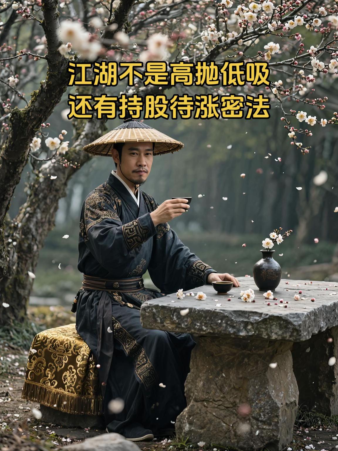 江湖不是高抛低吸
还有持股待涨密法
AI战国孤寂写真投资需谨慎
