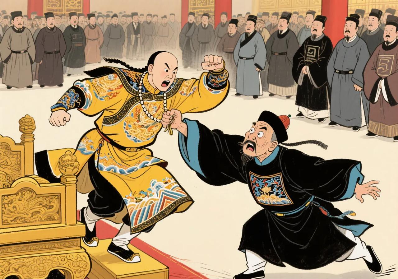 康熙48年，发生了一件令人瞠目结舌的事，武英殿大学士富察·马齐因为跟康熙帝顶了几