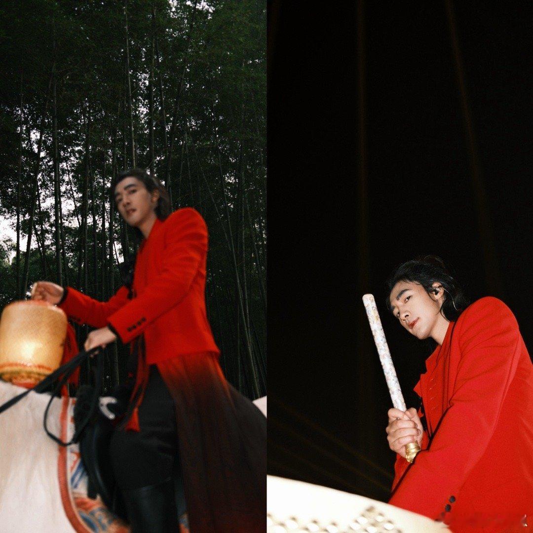 此沙骑马出场 一骑绝尘而来，身姿挺拔气场全开，马背之上尽显潇洒英气，每一个镜头都