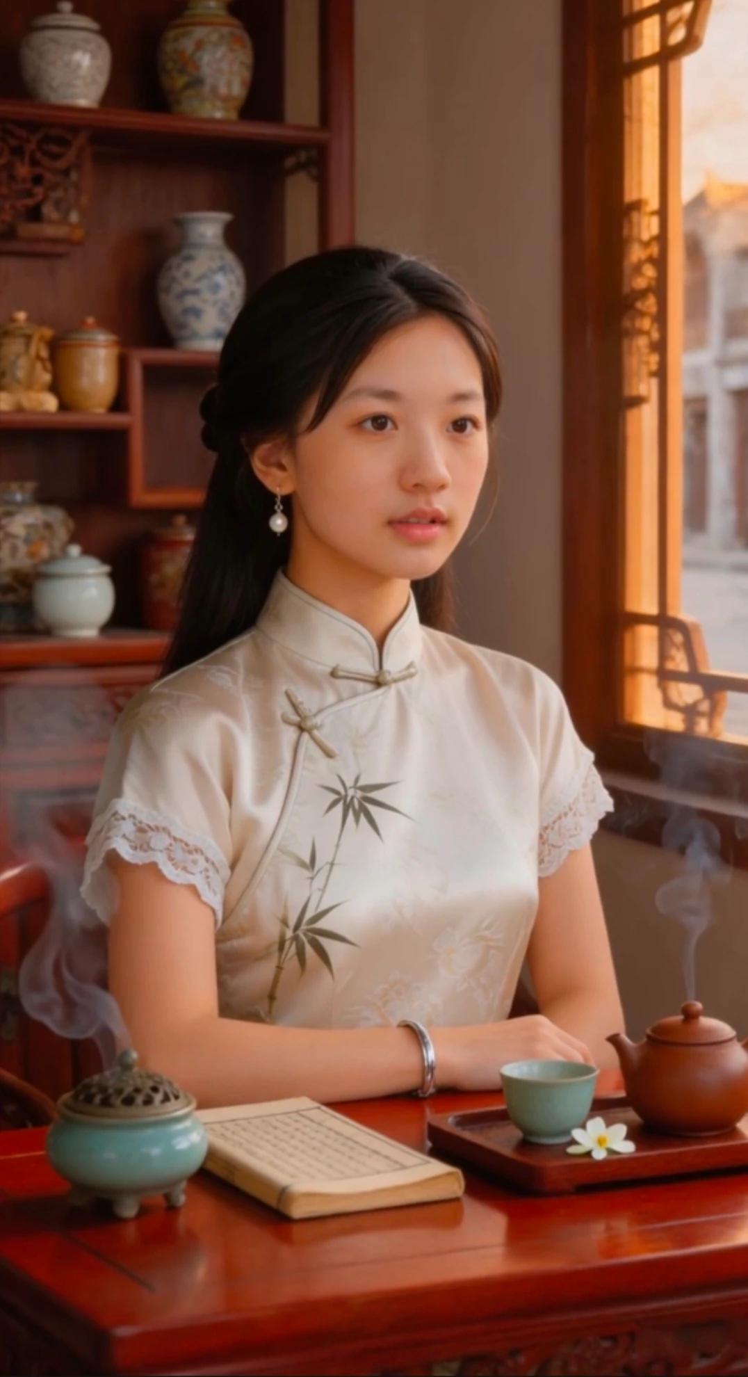 如今我仍喝这茉莉茶，
只是再不续第三遍。
省得苦了茶，也苦了记忆。