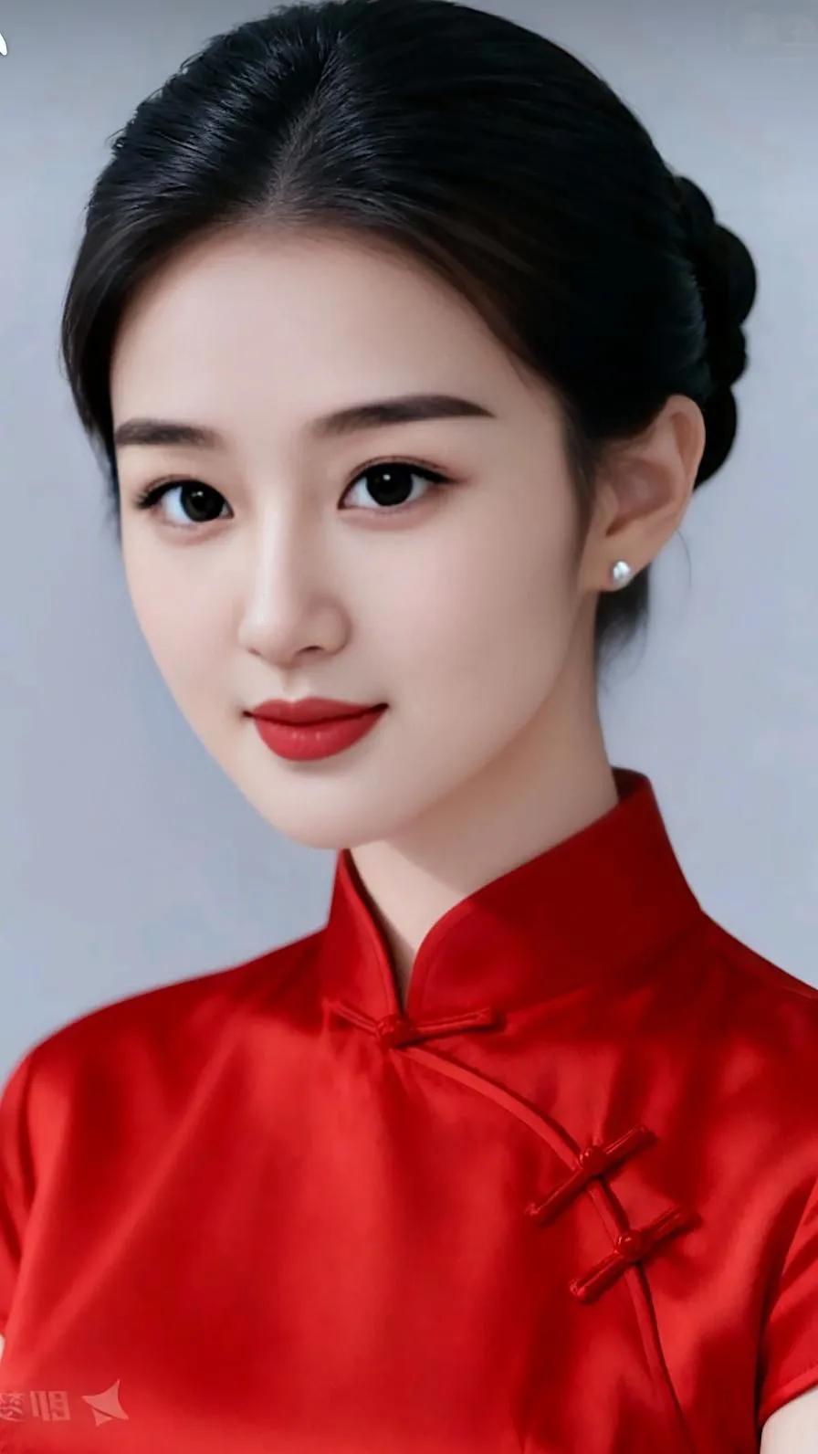 优雅红装，东方韵味，尽显古典美！🌸💄