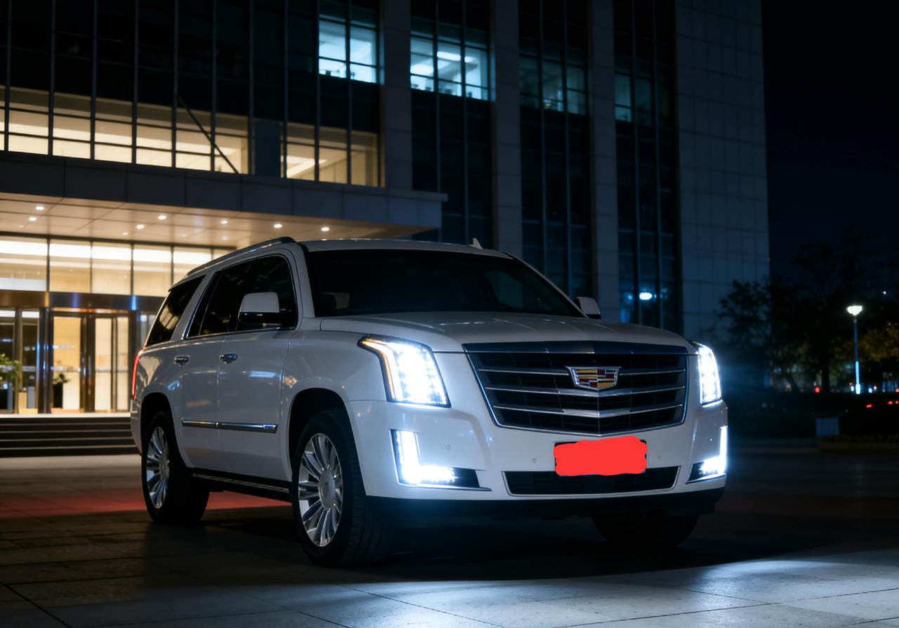 这台凯雷德加装了冷暖可调的车灯。加装了伸缩式踏板。加装了车顶帐篷，可以把车顶帐篷