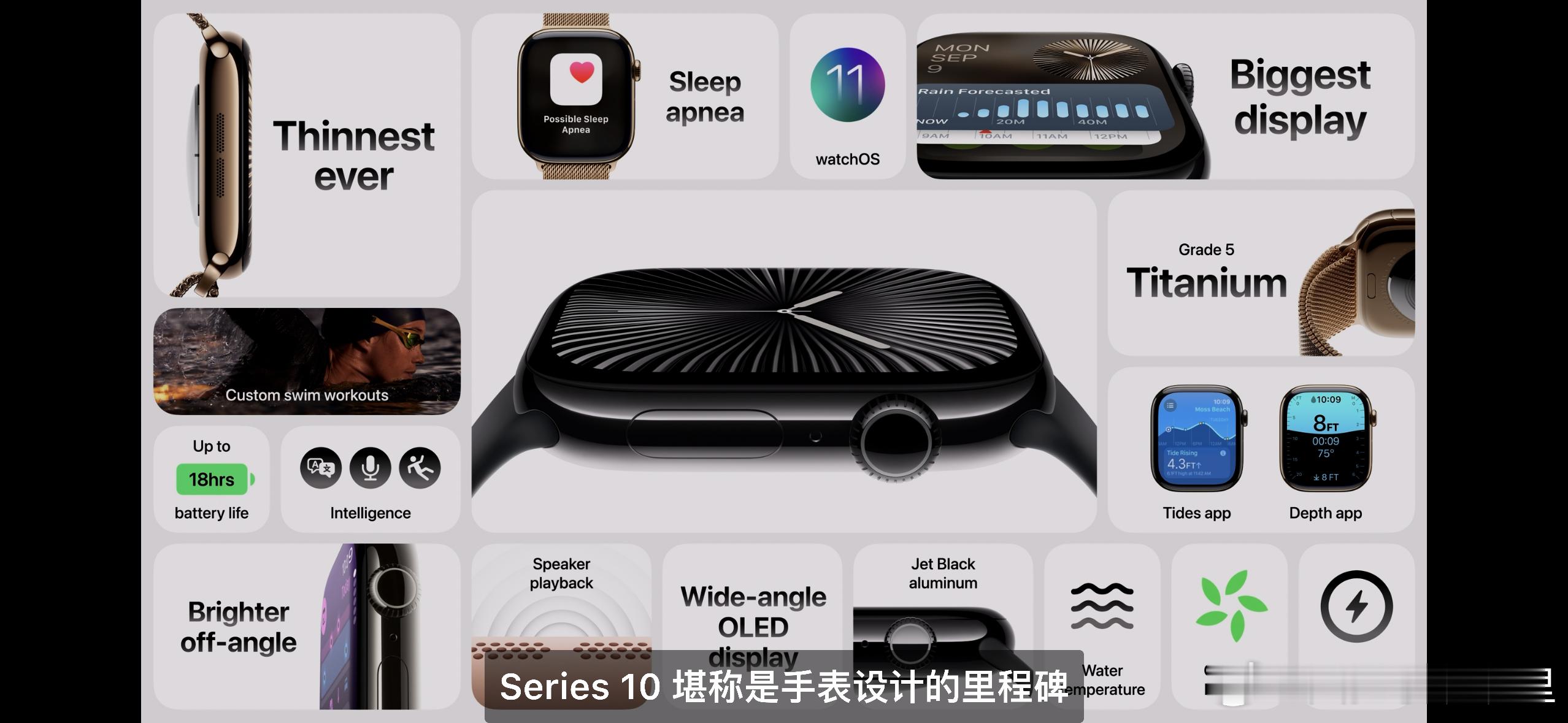 Apple Watch Series 10 采用了抛光铝金属外观，起售价格$39