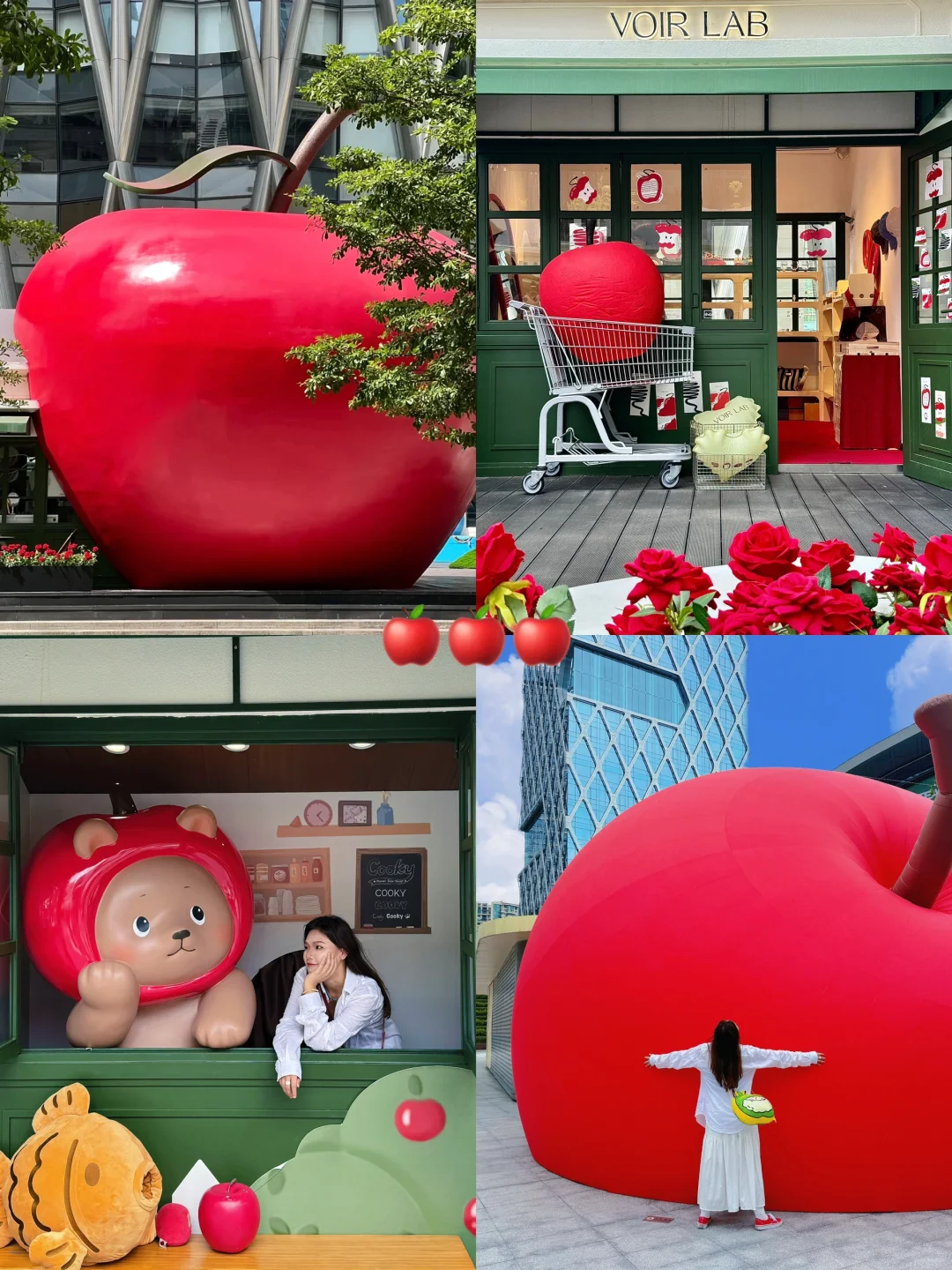 深圳巨型苹果🍎🍎🍎闪现……太可爱了吧😚
