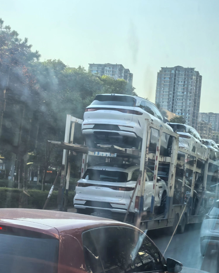 唐L出口版，一车一车的往外拉，比亚迪今年的出口出海，盆满钵满的狂赚老外的钱有本事
