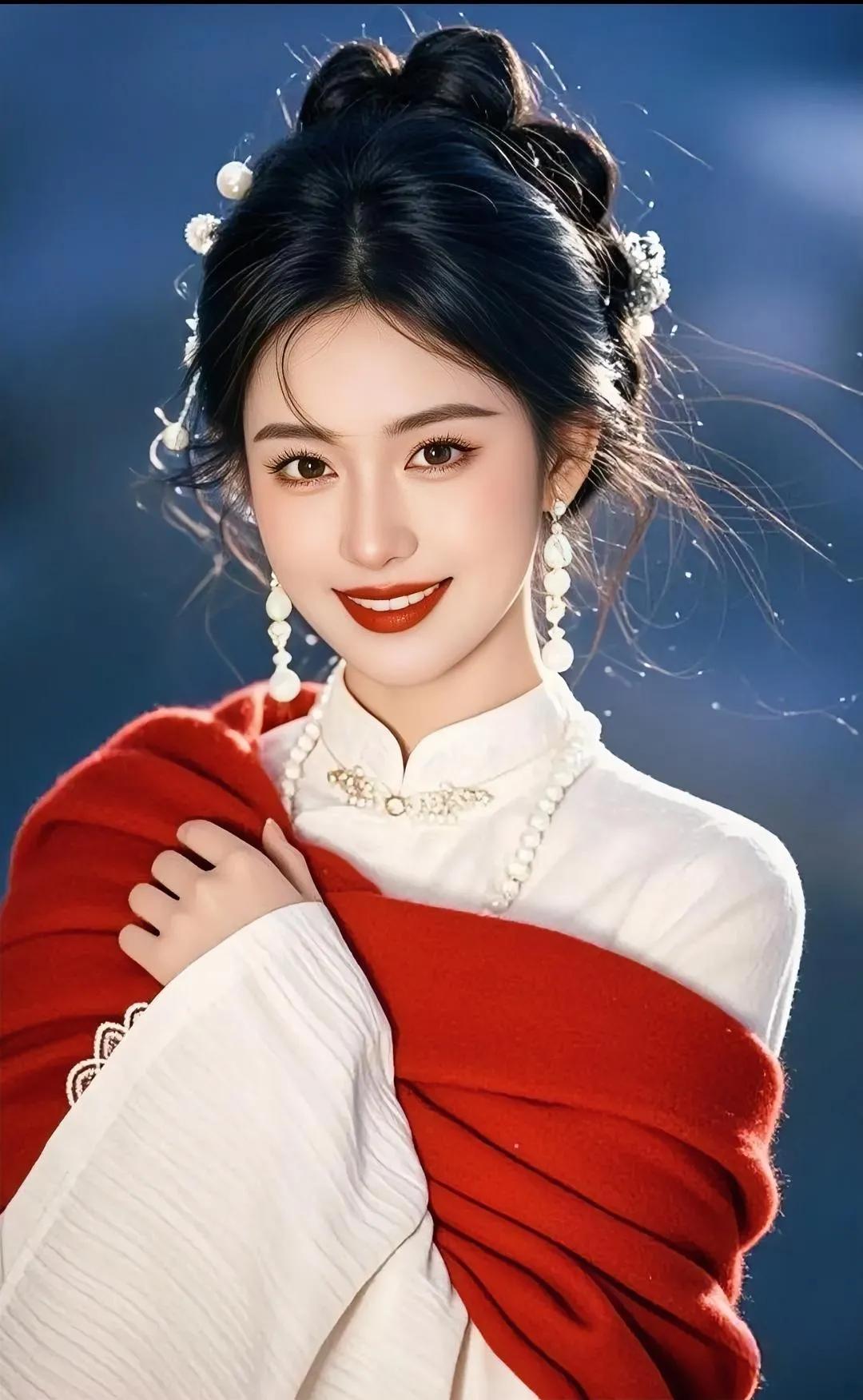 红袖添香，笑语盈盈。！清纯一笑薄红颜 美人容颜仙若梦