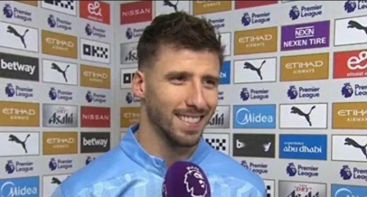 在昨天晚上进行的英超第9轮比赛中，曼城主场1-0击败南安普顿，赛后，鲁本-迪亚斯