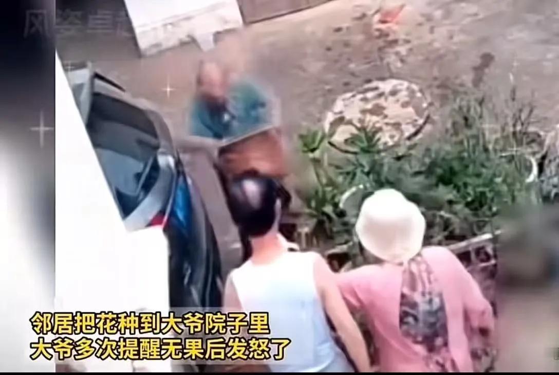 邻居把花种进大爷院子，屡劝不改反倒打一耙！大爷硬核反击，全网拍手叫好
 
老话常