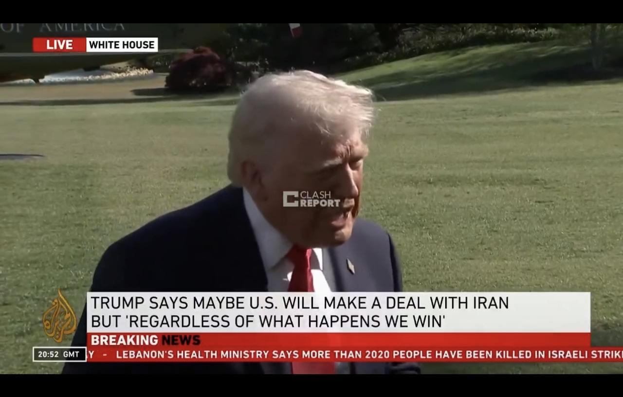 记者：伊朗没有听从你关于重新开放霍尔木兹海峡的威胁

特朗普：你为什么这么说？你