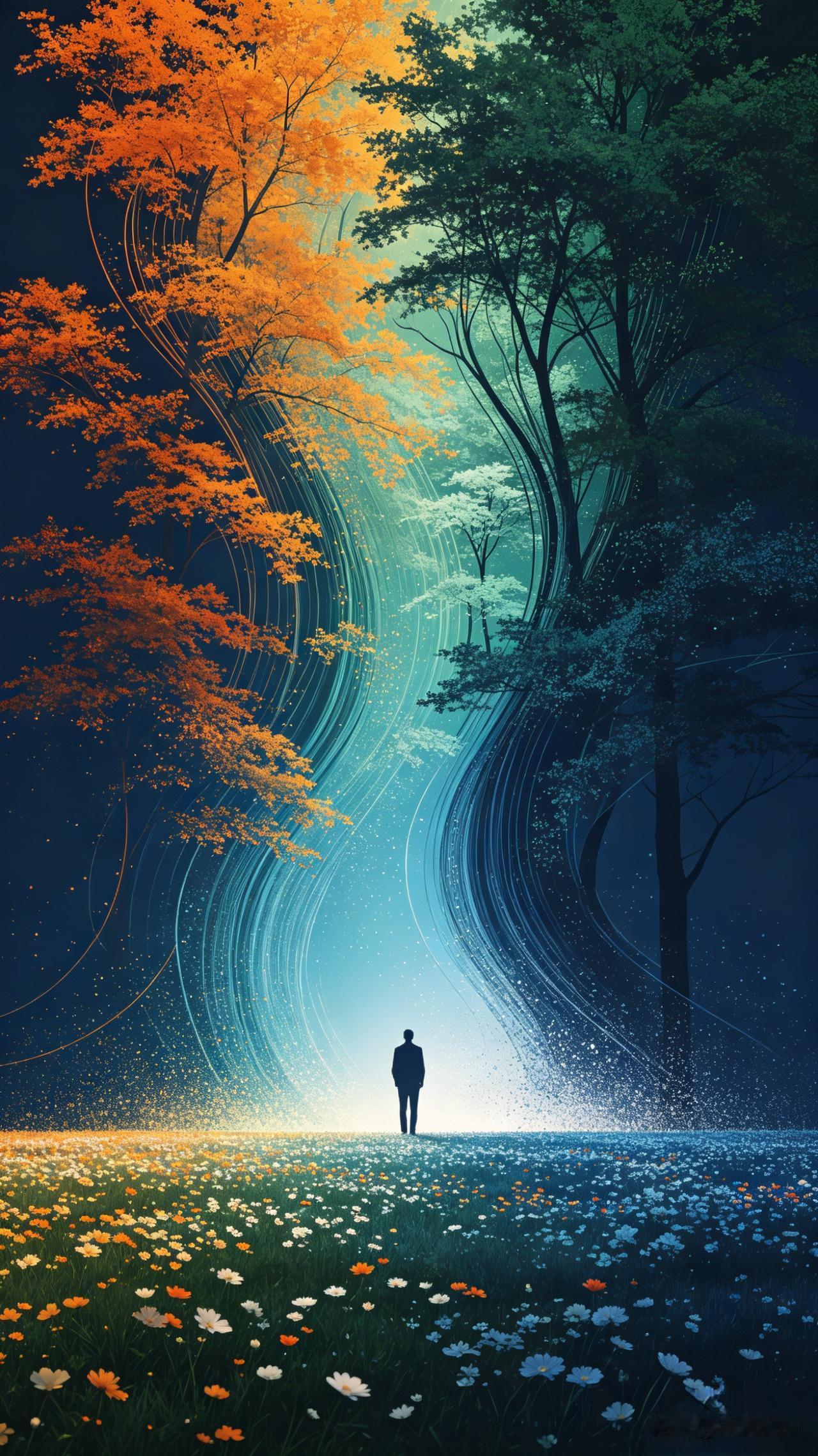 《心有山水，不扰尘事；笑对流年，自暖余生》

半生风雨半生寒，一杯浊酒敬流年。