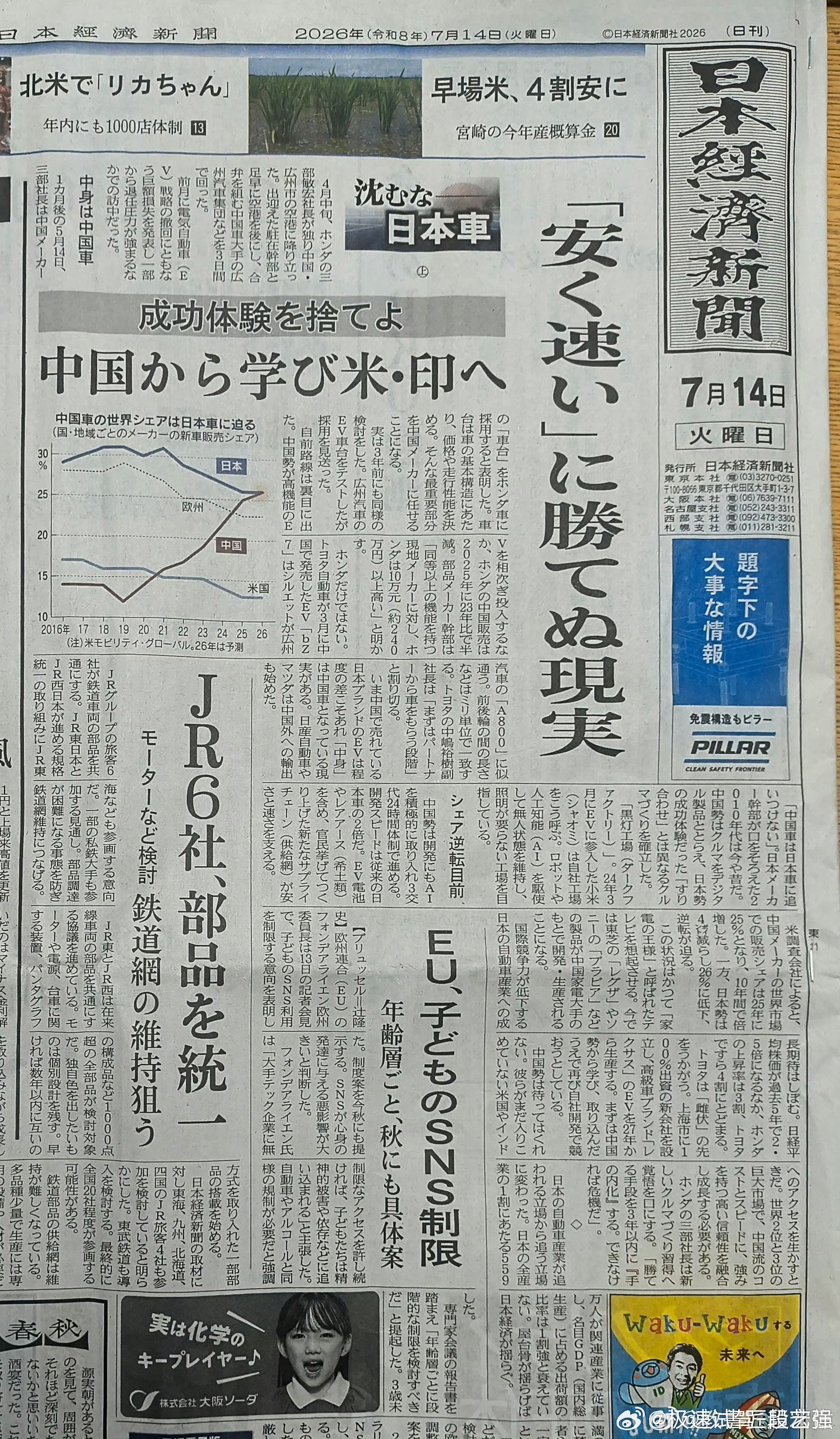 日本车企集体学中国 中国市场他们不可能放弃，所以打不过就加入，这个太正常了，做生