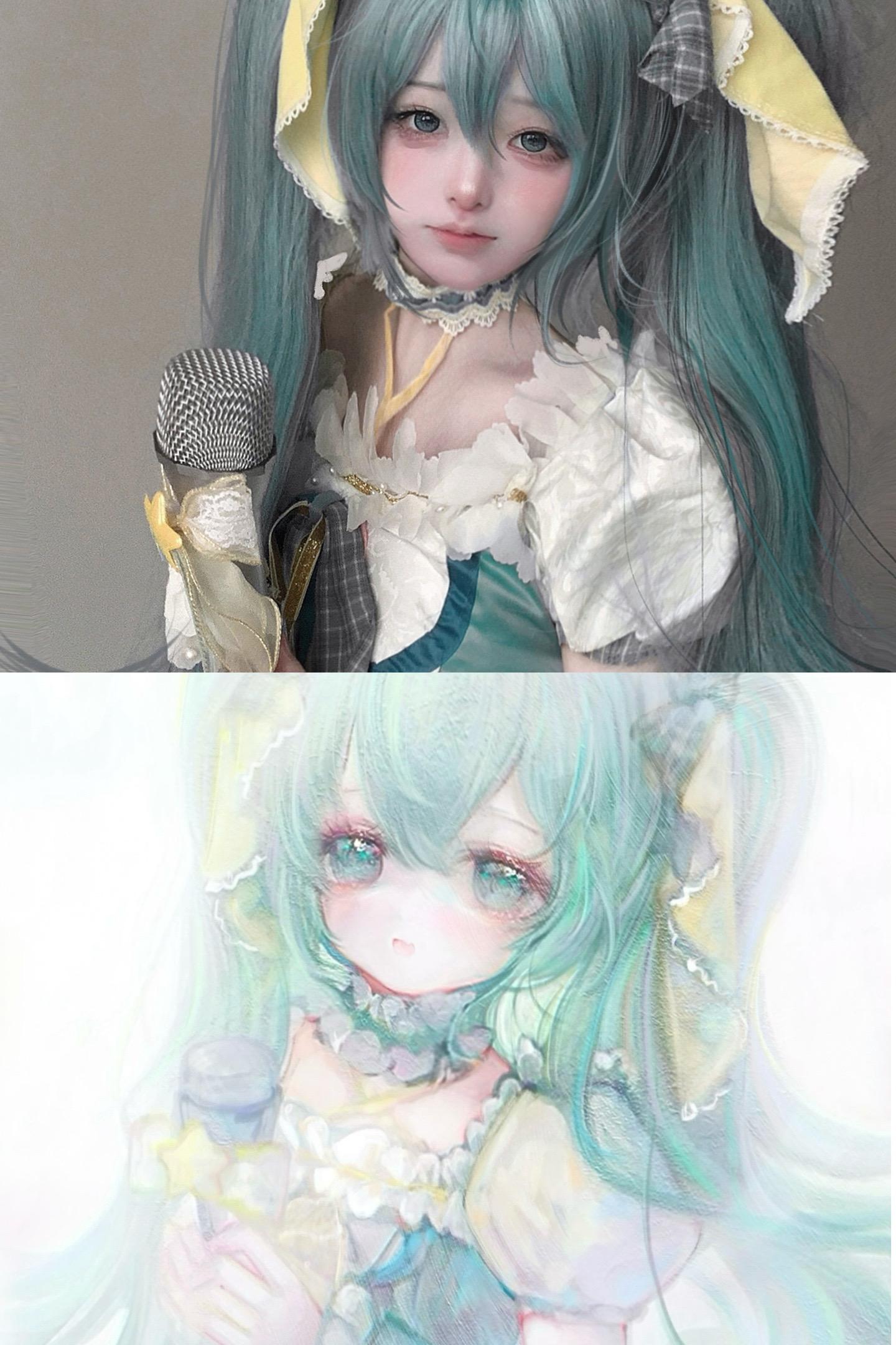 画的初音🥺。