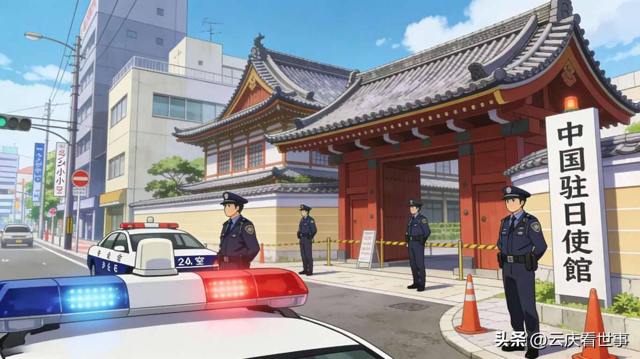 突发！日本警方官宣：对中国驻日使馆24小时警戒！

3月24日，一名日本陆上自卫